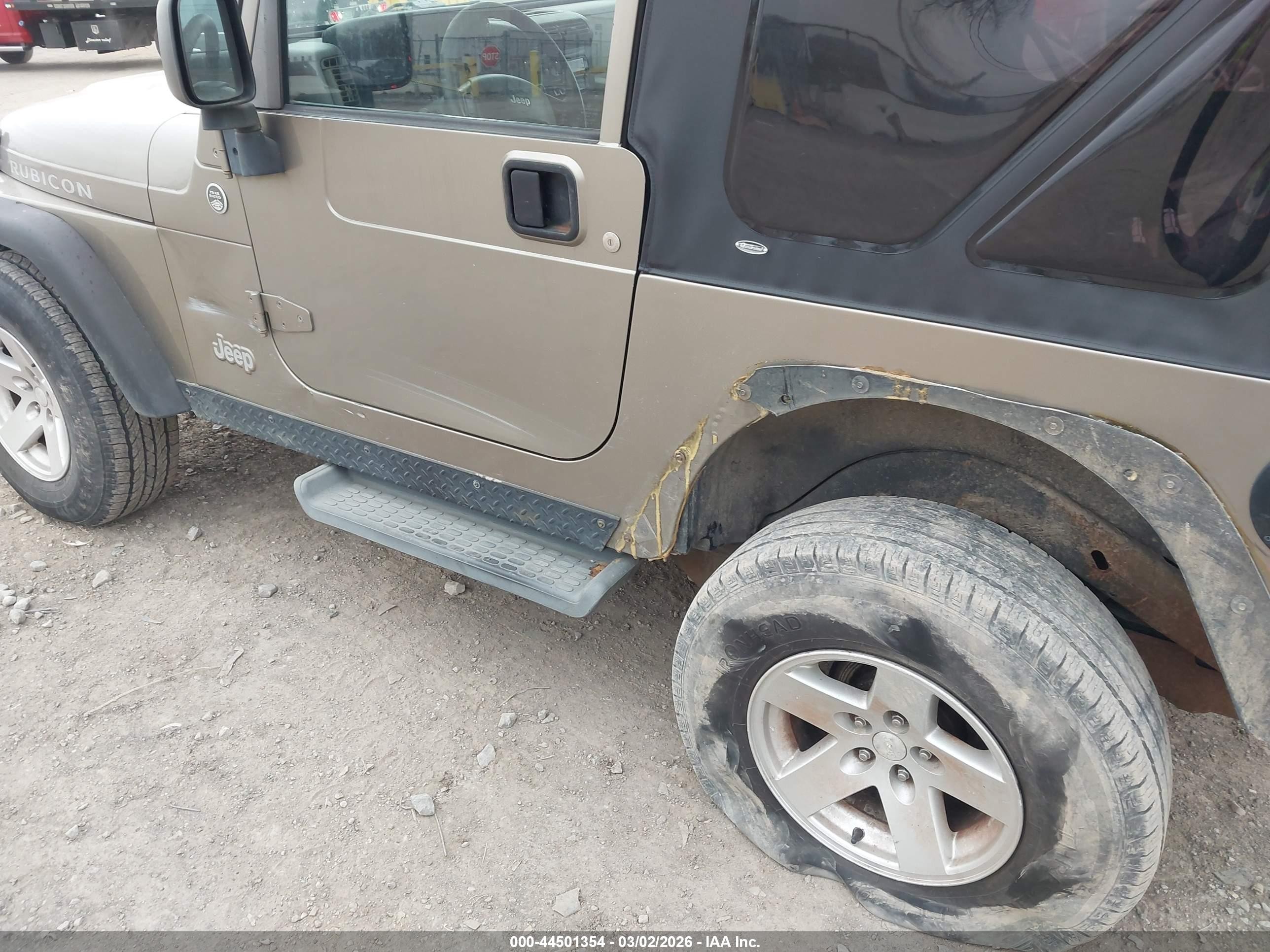 2006 Jeep Wrangler Rubicon Tan vin: 1J4FA69S66P700713