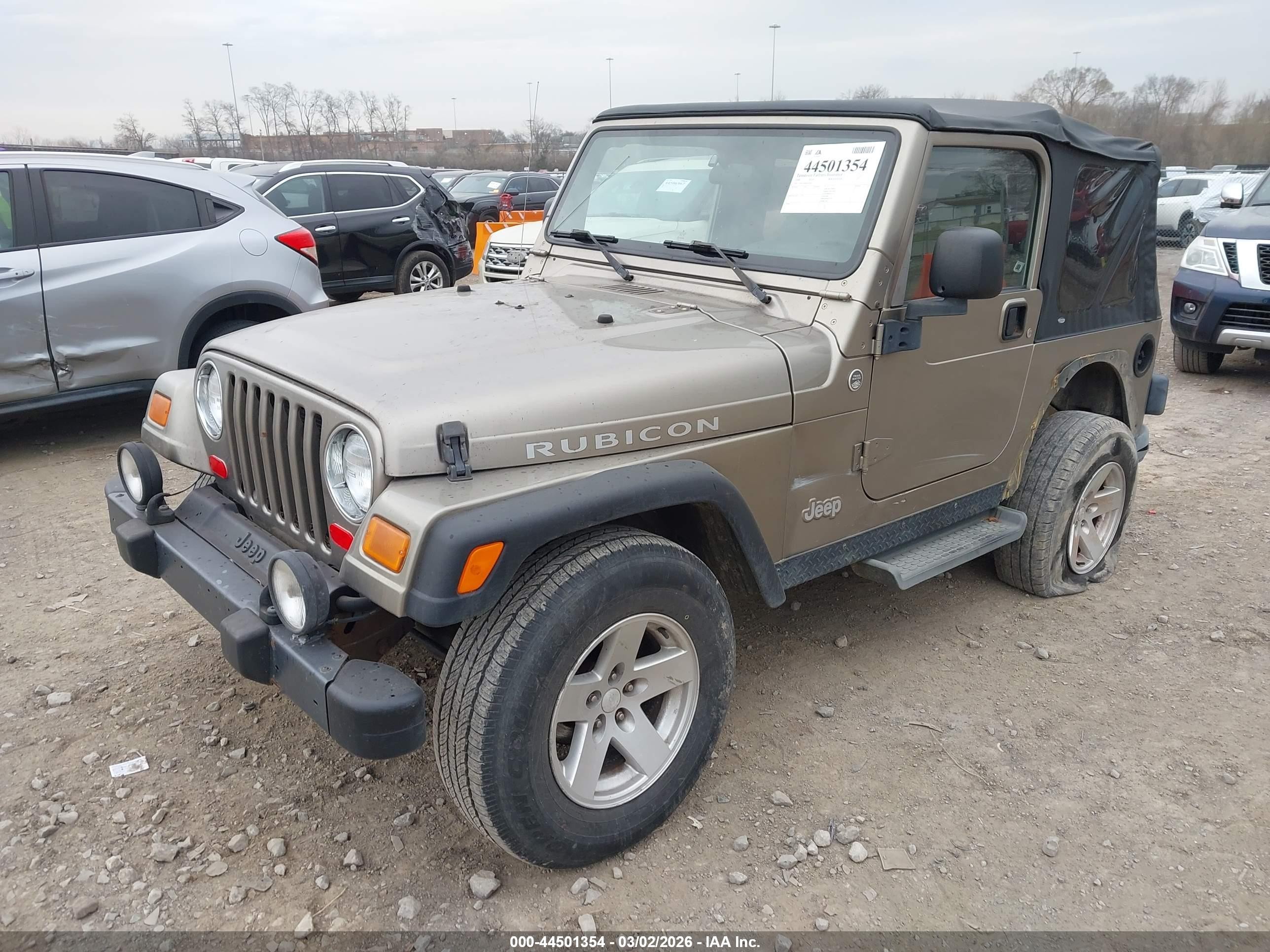 2006 Jeep Wrangler Rubicon Tan vin: 1J4FA69S66P700713
