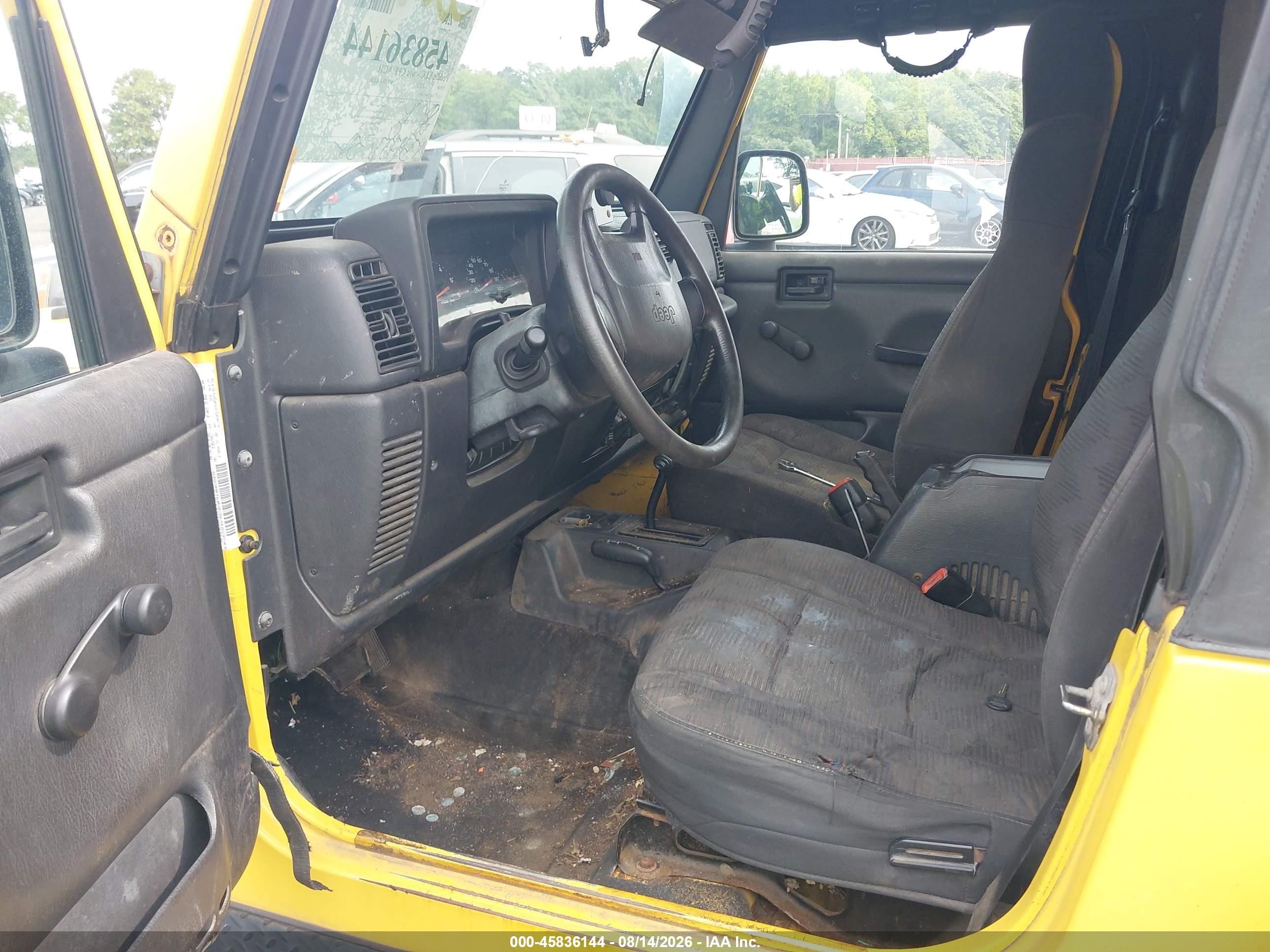2004 Jeep Wrangler Rubicon Yellow vin: 1J4FA69S74P711331