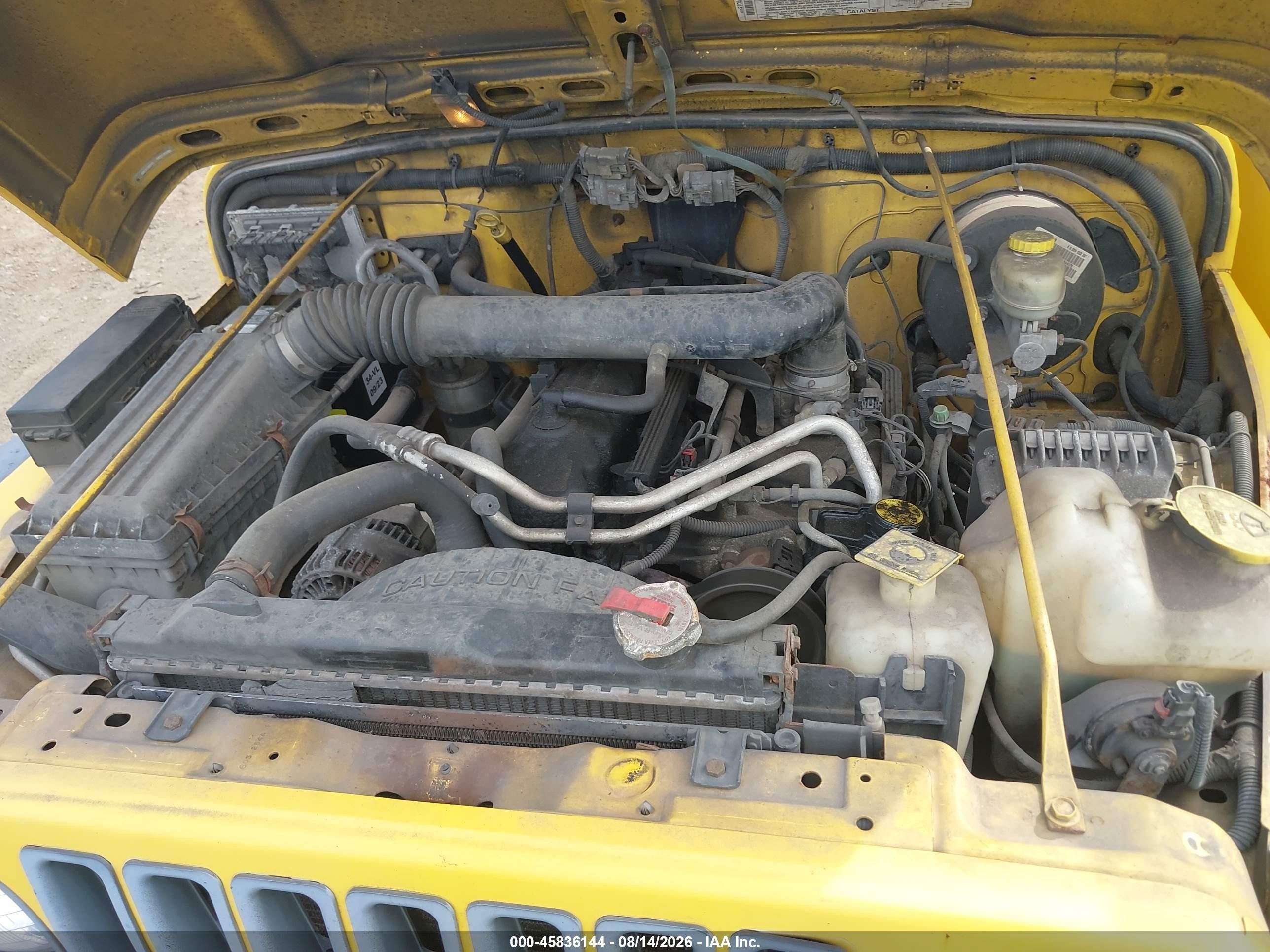 2004 Jeep Wrangler Rubicon Yellow vin: 1J4FA69S74P711331