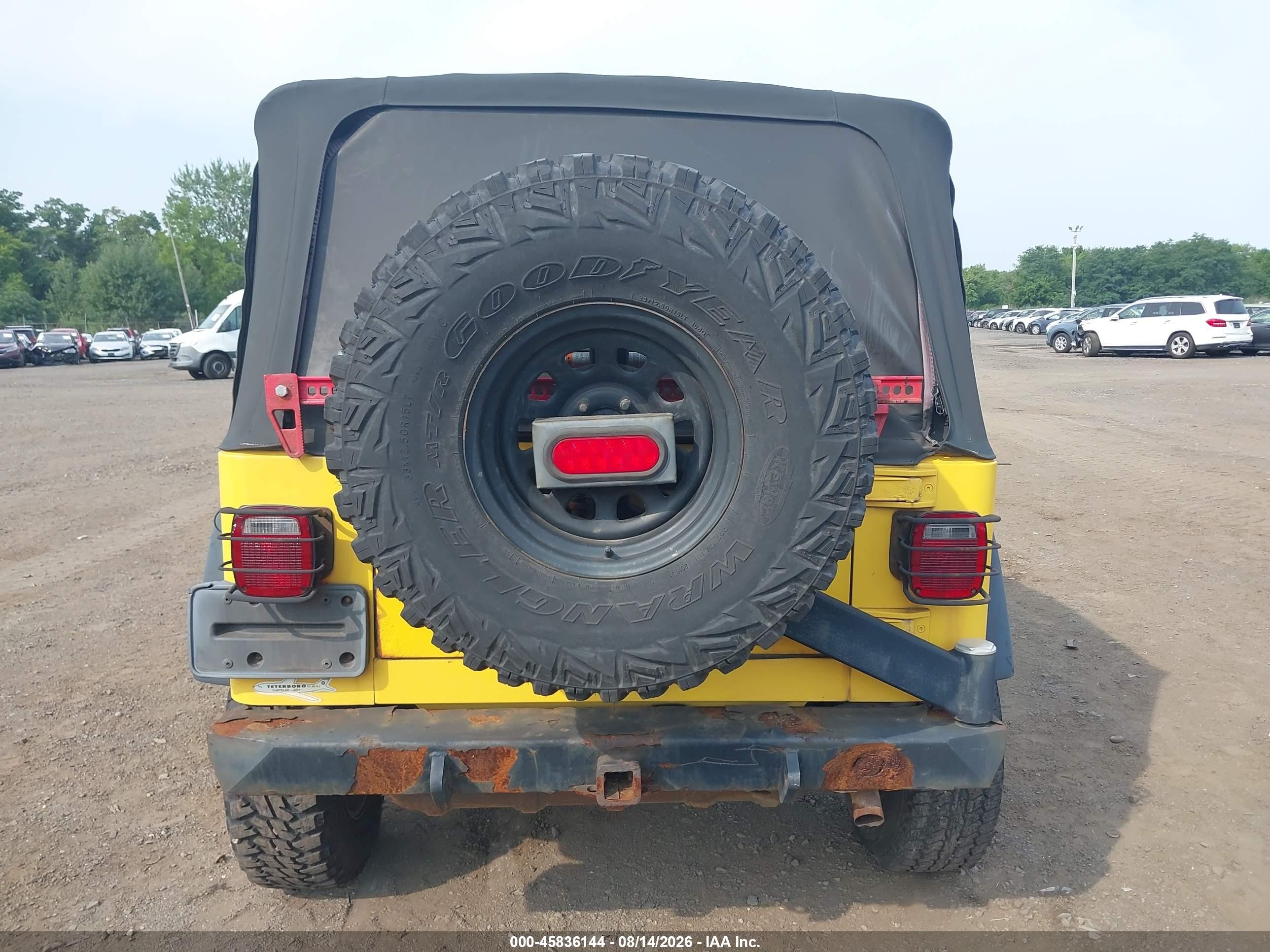 2004 Jeep Wrangler Rubicon Yellow vin: 1J4FA69S74P711331
