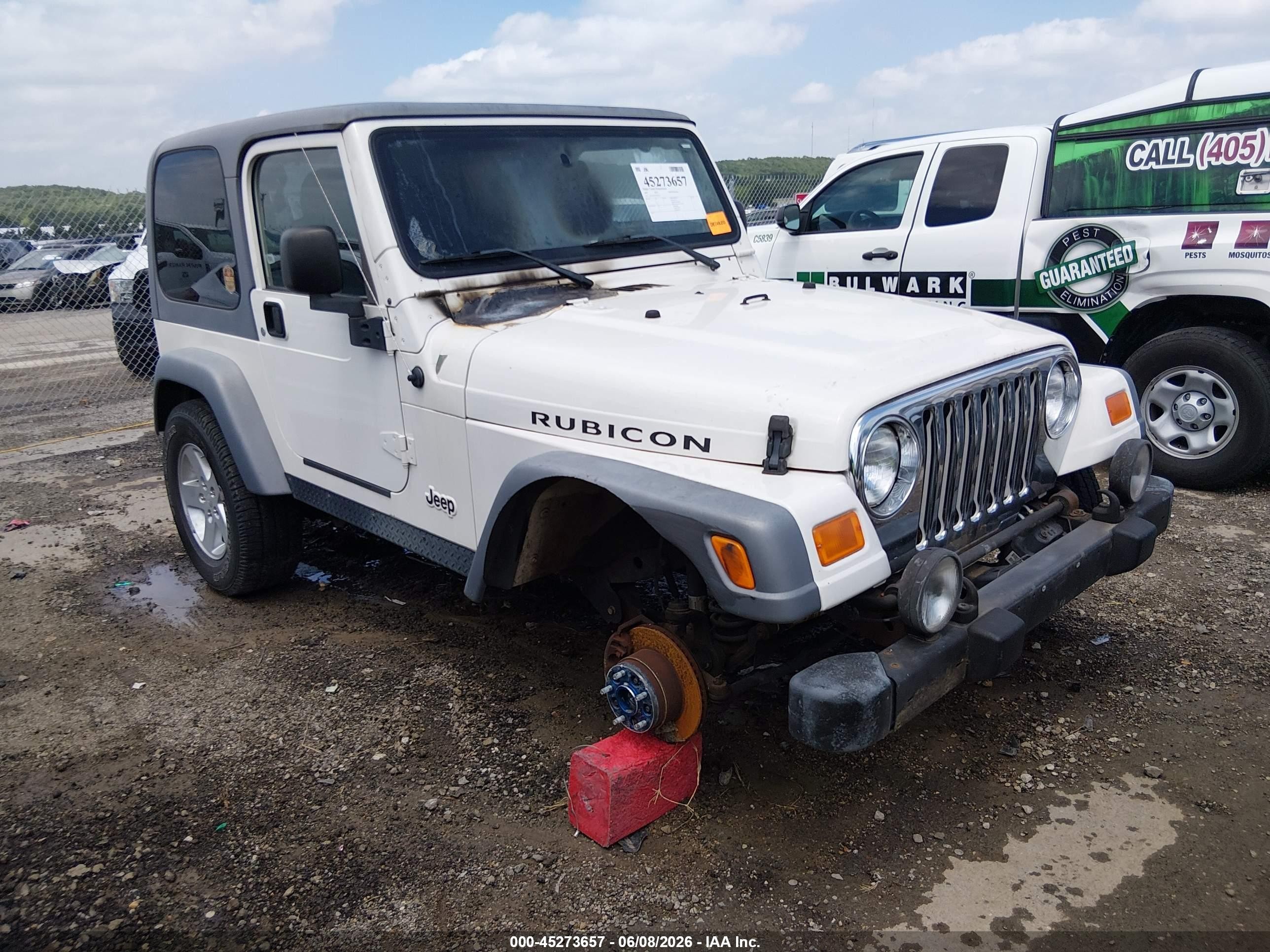 2005 Jeep Wrangler Rubicon Белый vin: 1J4FA69S95P302250