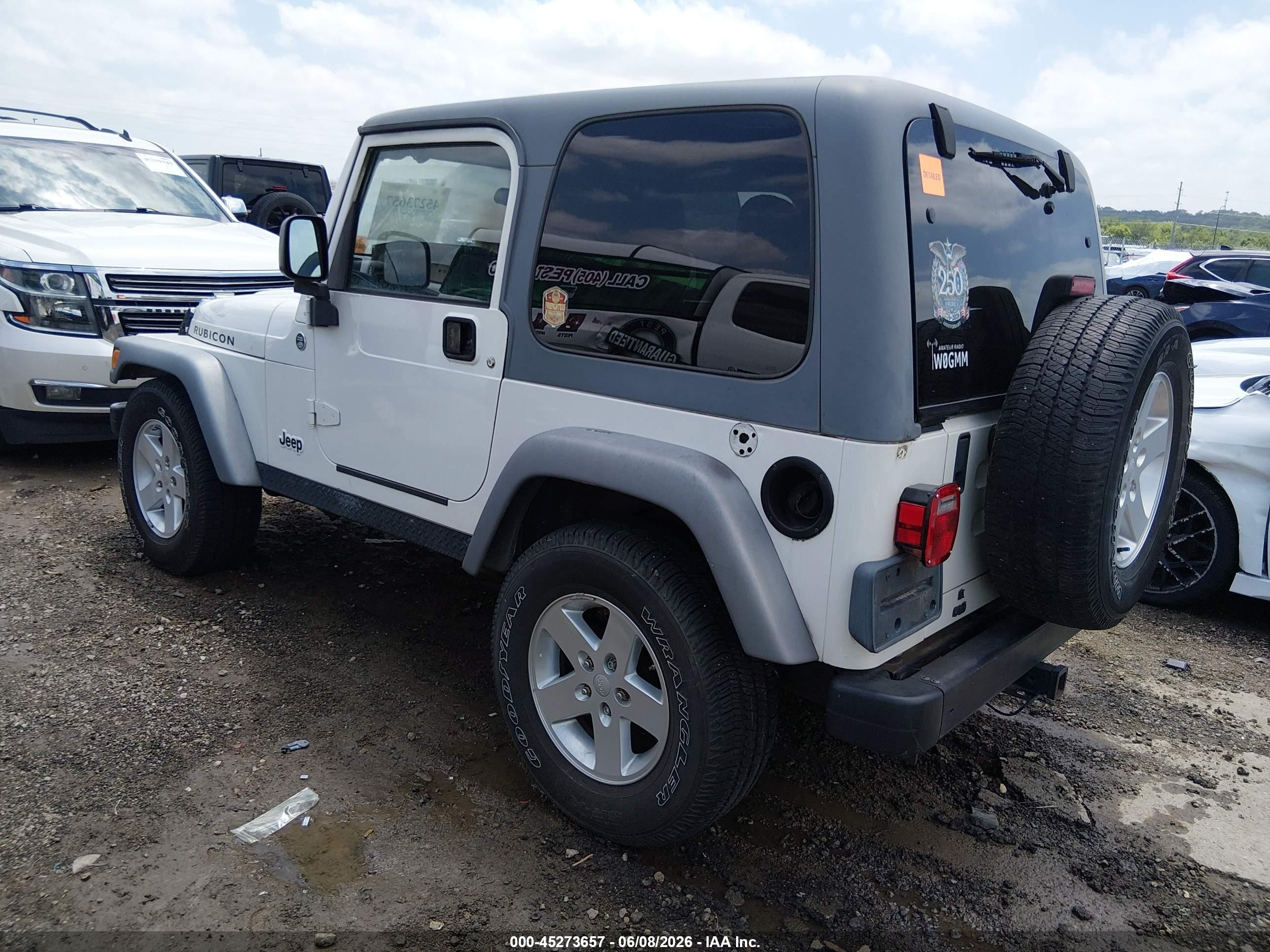 2005 Jeep Wrangler Rubicon Белый vin: 1J4FA69S95P302250