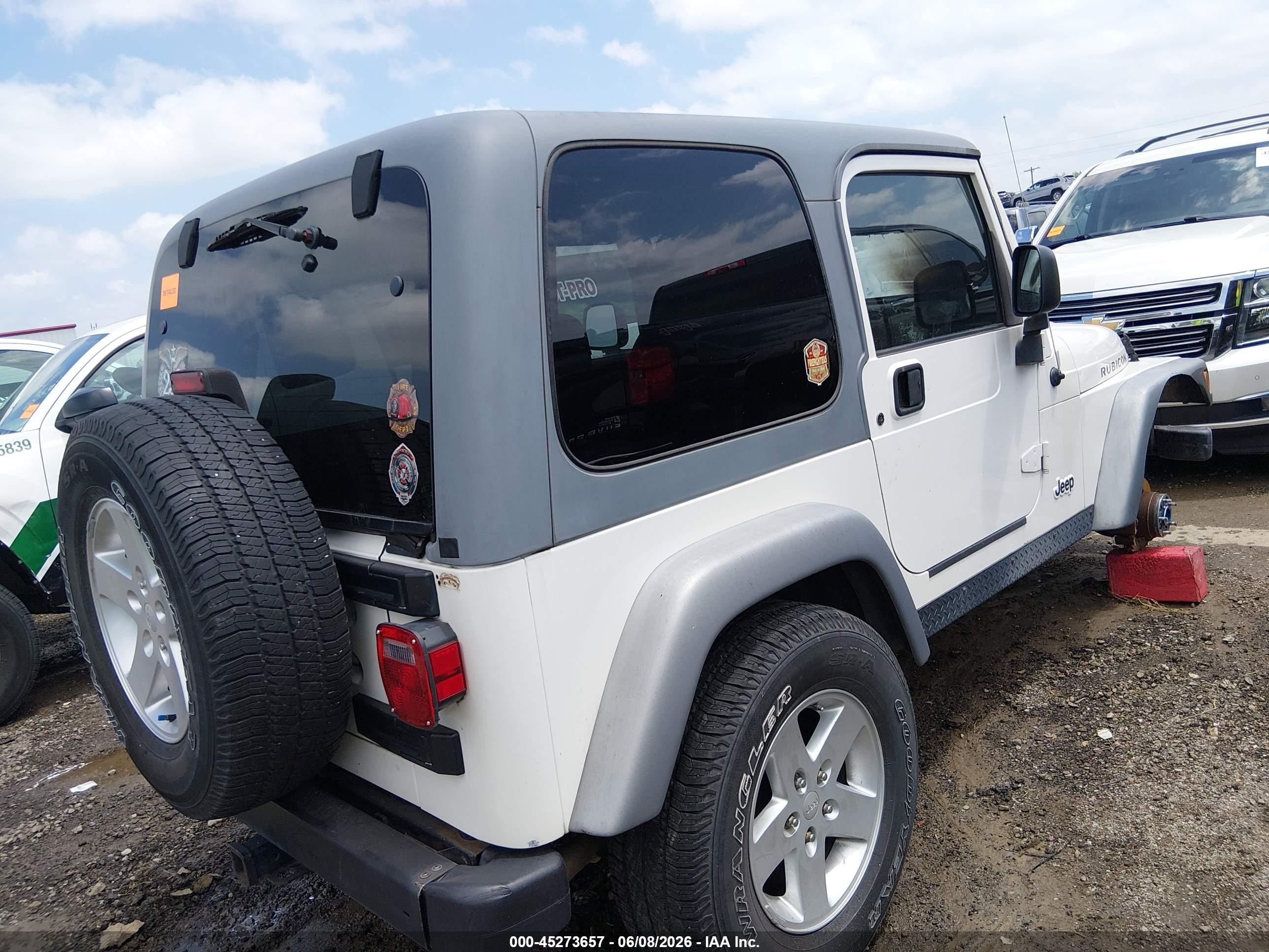 2005 Jeep Wrangler Rubicon Белый vin: 1J4FA69S95P302250
