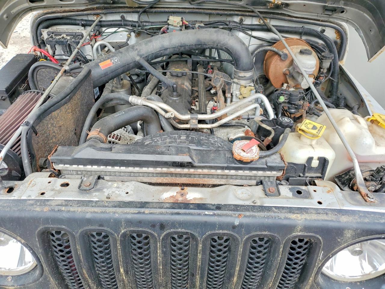 2004 Jeep Wrangler / Tj Rubicon Silver vin: 1J4FA69SX4P713073
