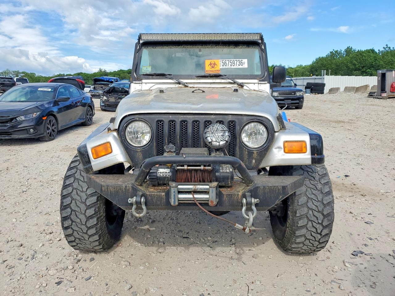 2004 Jeep Wrangler / Tj Rubicon Silver vin: 1J4FA69SX4P713073