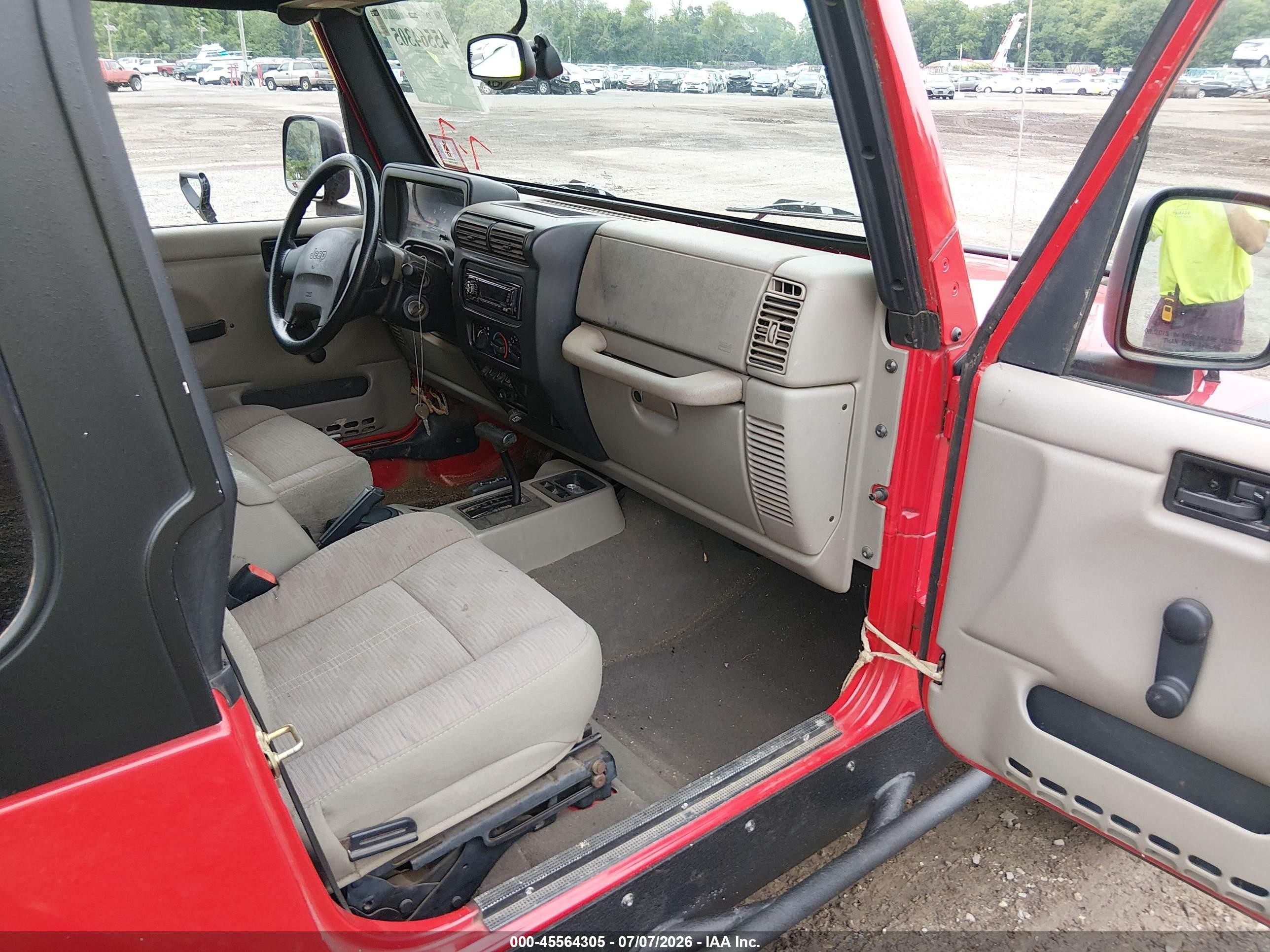 2004 Jeep Wrangler Rubicon Red vin: 1J4FA69SX4P720296
