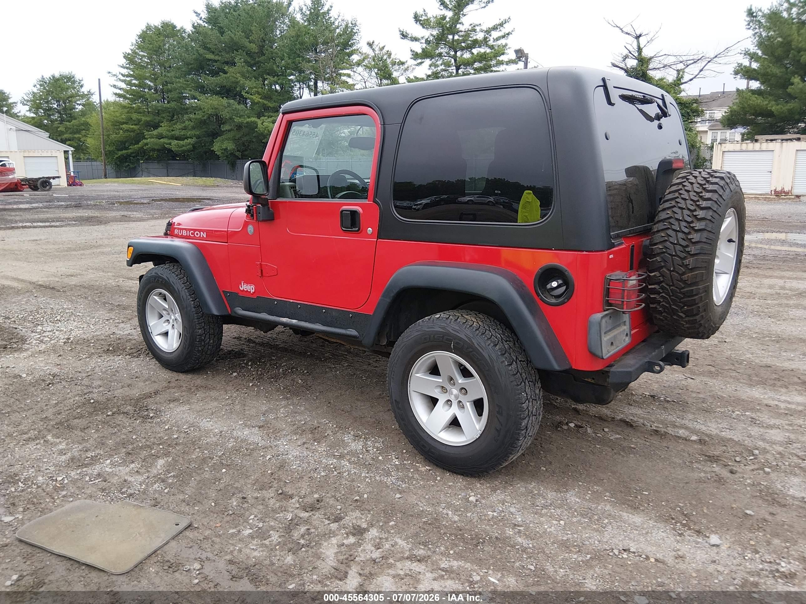 2004 Jeep Wrangler Rubicon Red vin: 1J4FA69SX4P720296