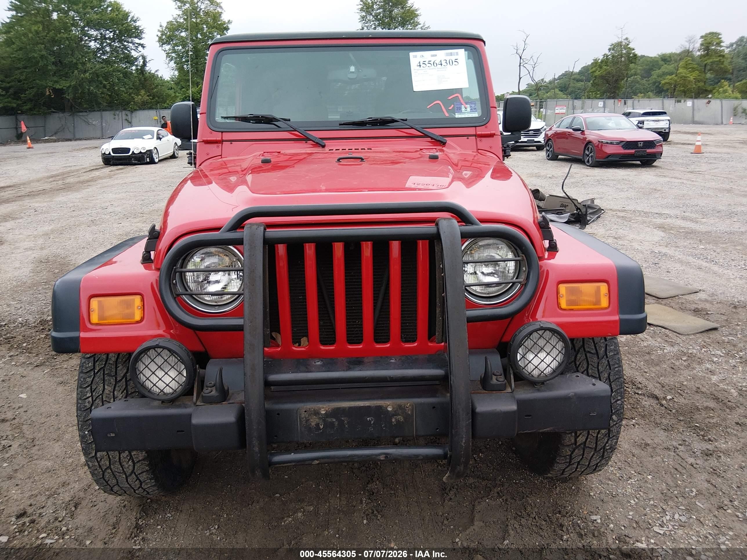 2004 Jeep Wrangler Rubicon Red vin: 1J4FA69SX4P720296