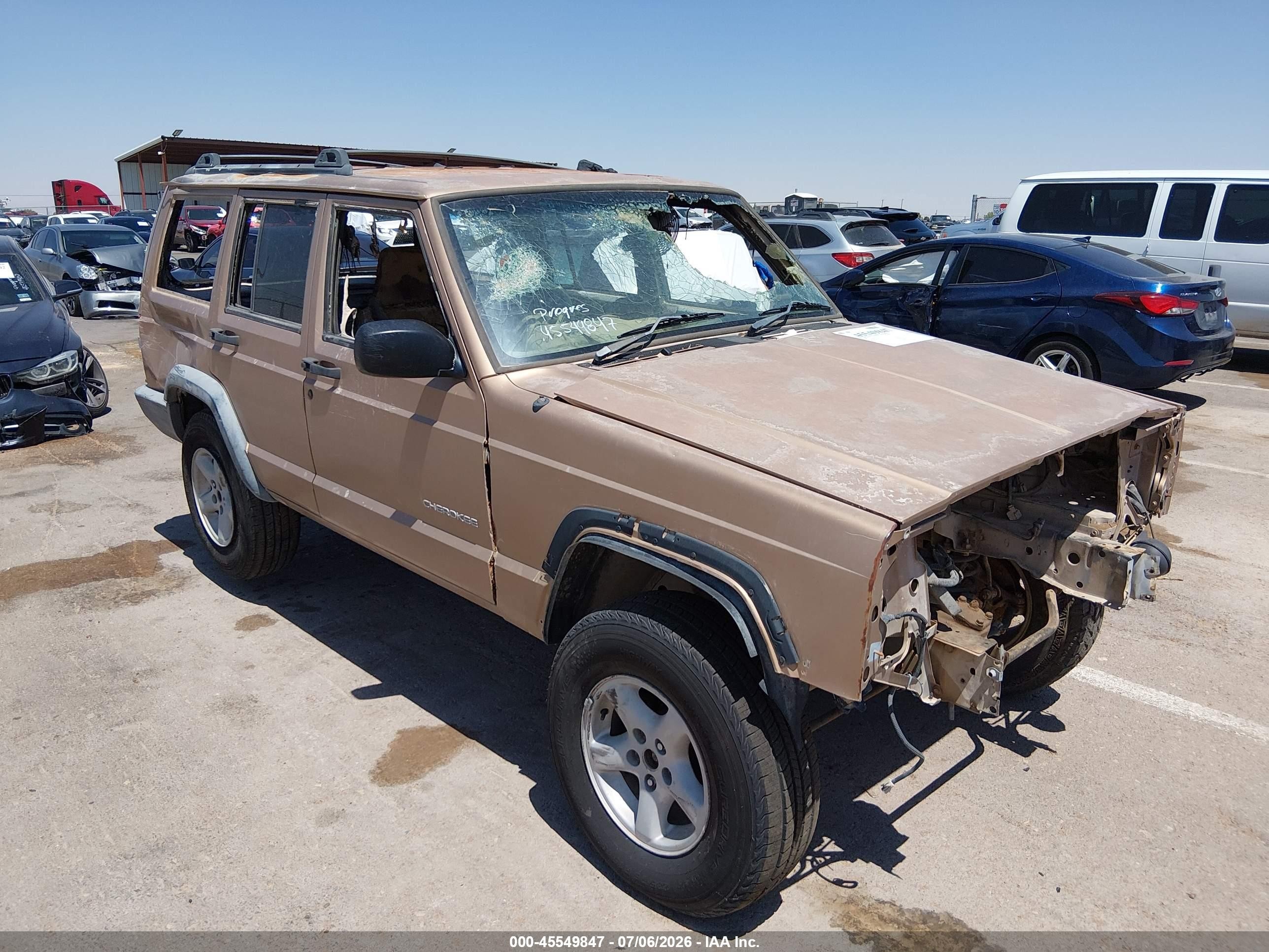 2000 Jeep Cherokee Rhd Rural Letter Carrier Tan vin: 1J4FB28S3YL242467