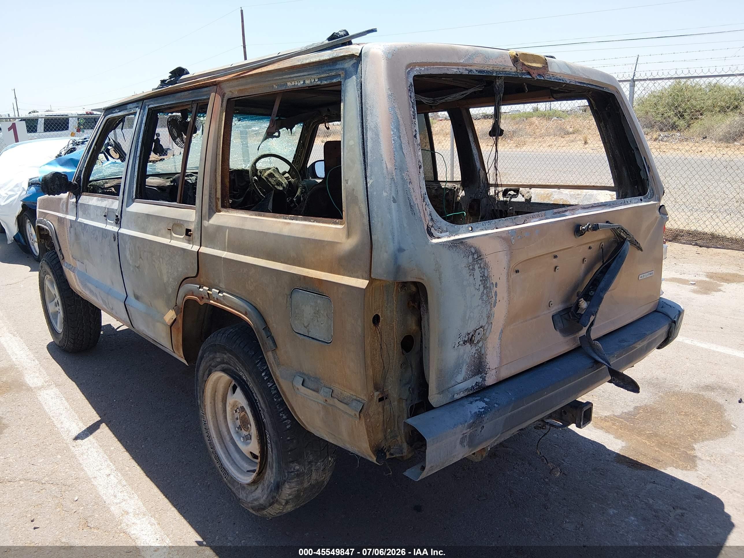 2000 Jeep Cherokee Rhd Rural Letter Carrier Tan vin: 1J4FB28S3YL242467