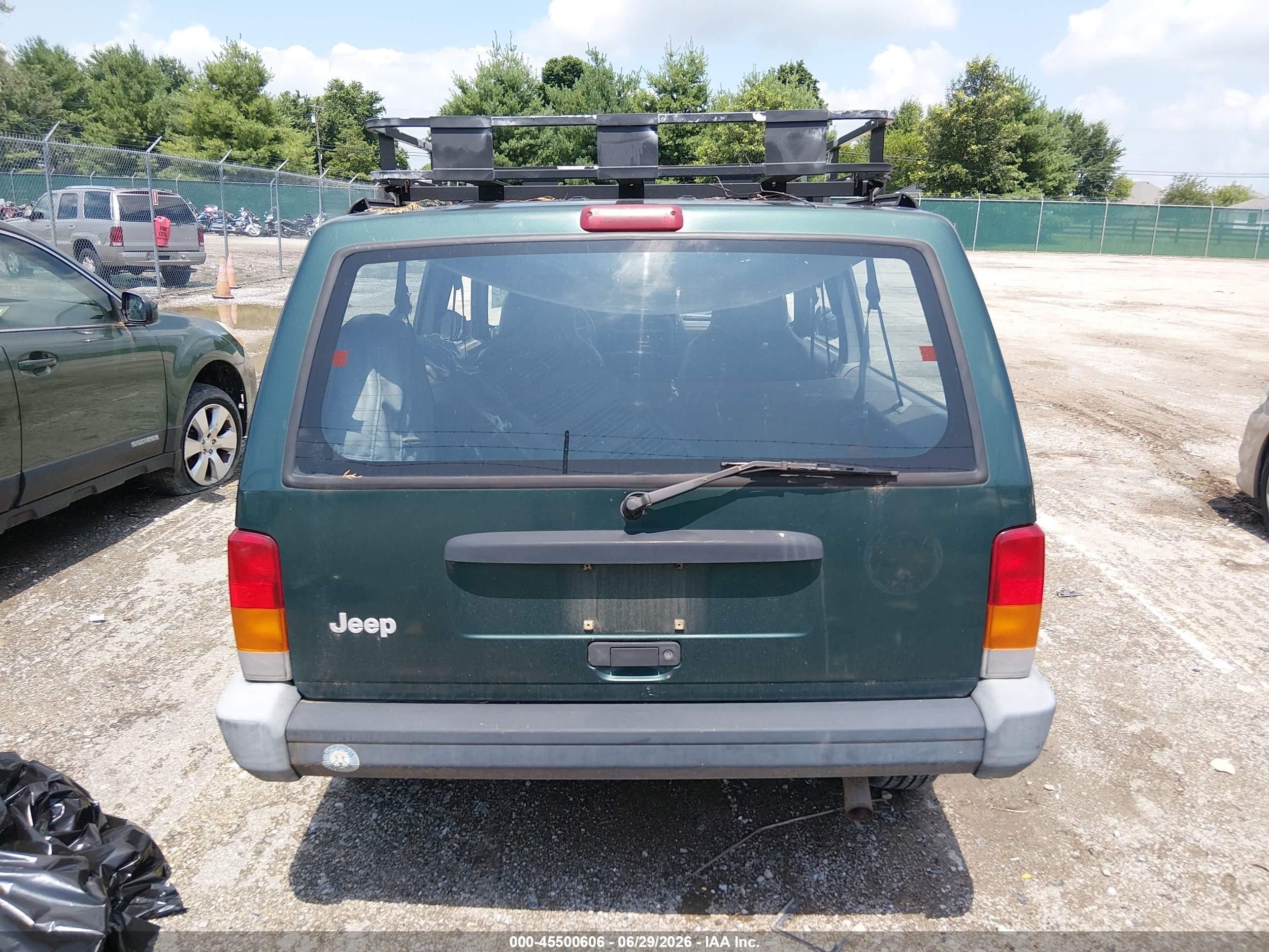 1999 Jeep Cherokee Se Green vin: 1J4FF27P3XL580256