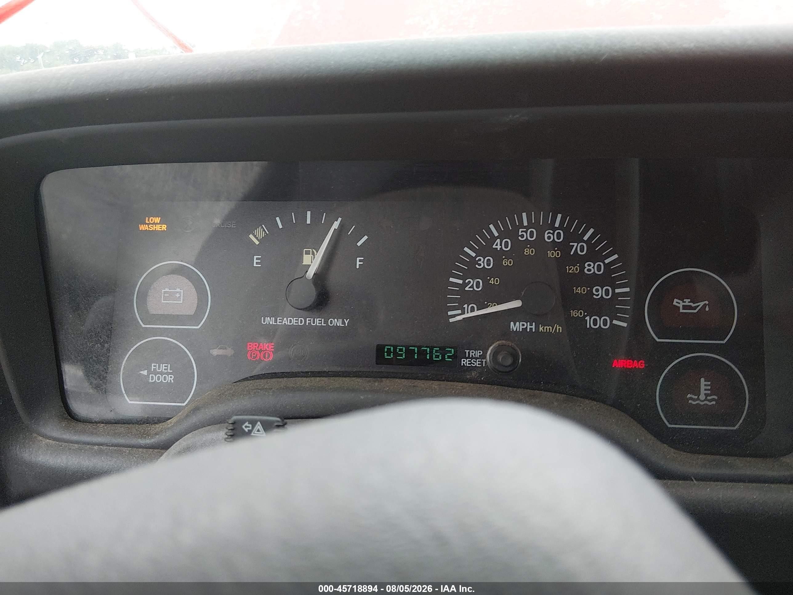 1999 Jeep Cherokee Se Красный vin: 1J4FF27P9XL552705