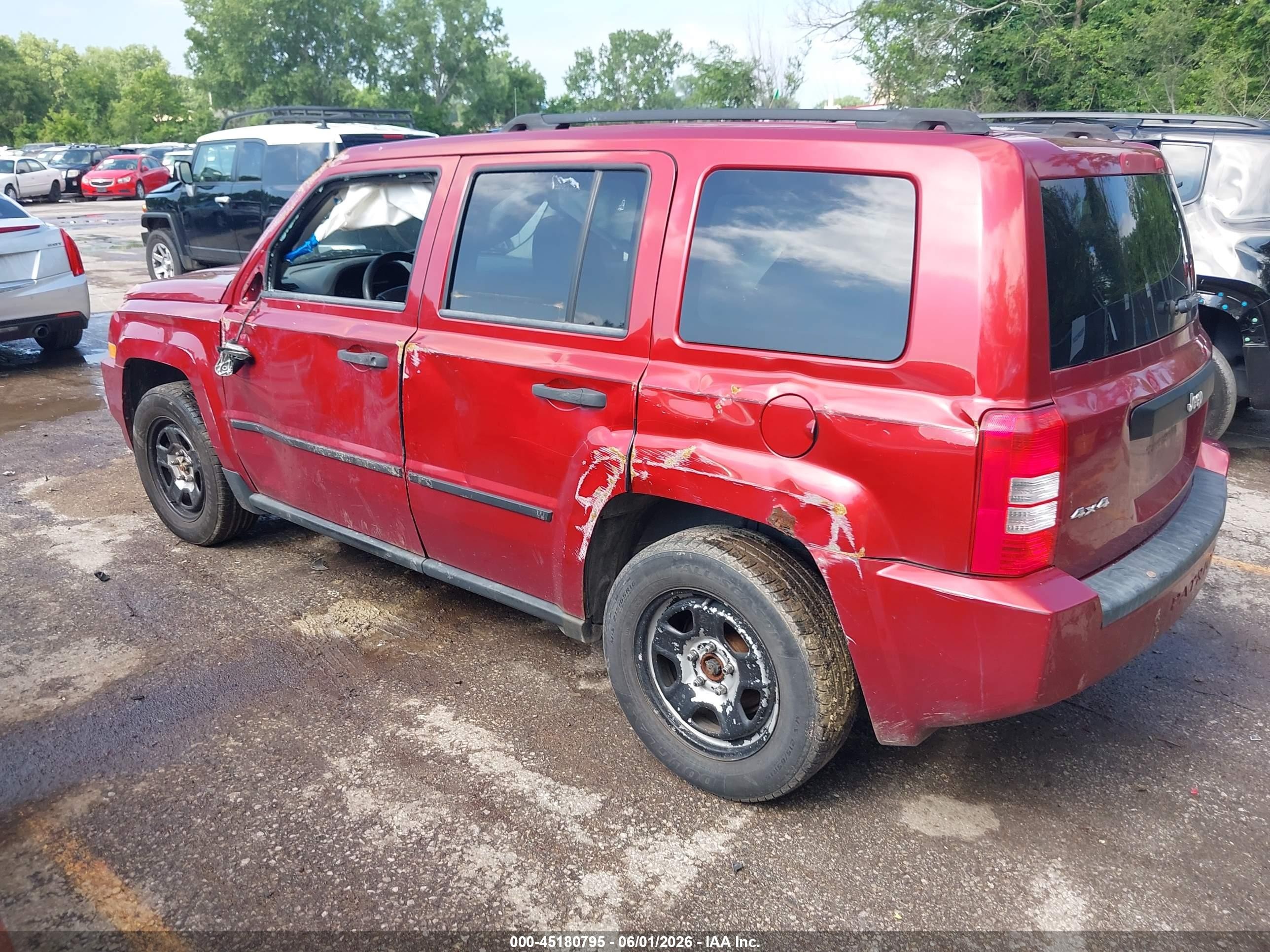 2009 Jeep Patriot Sport Red vin: 1J4FF28B09D205781