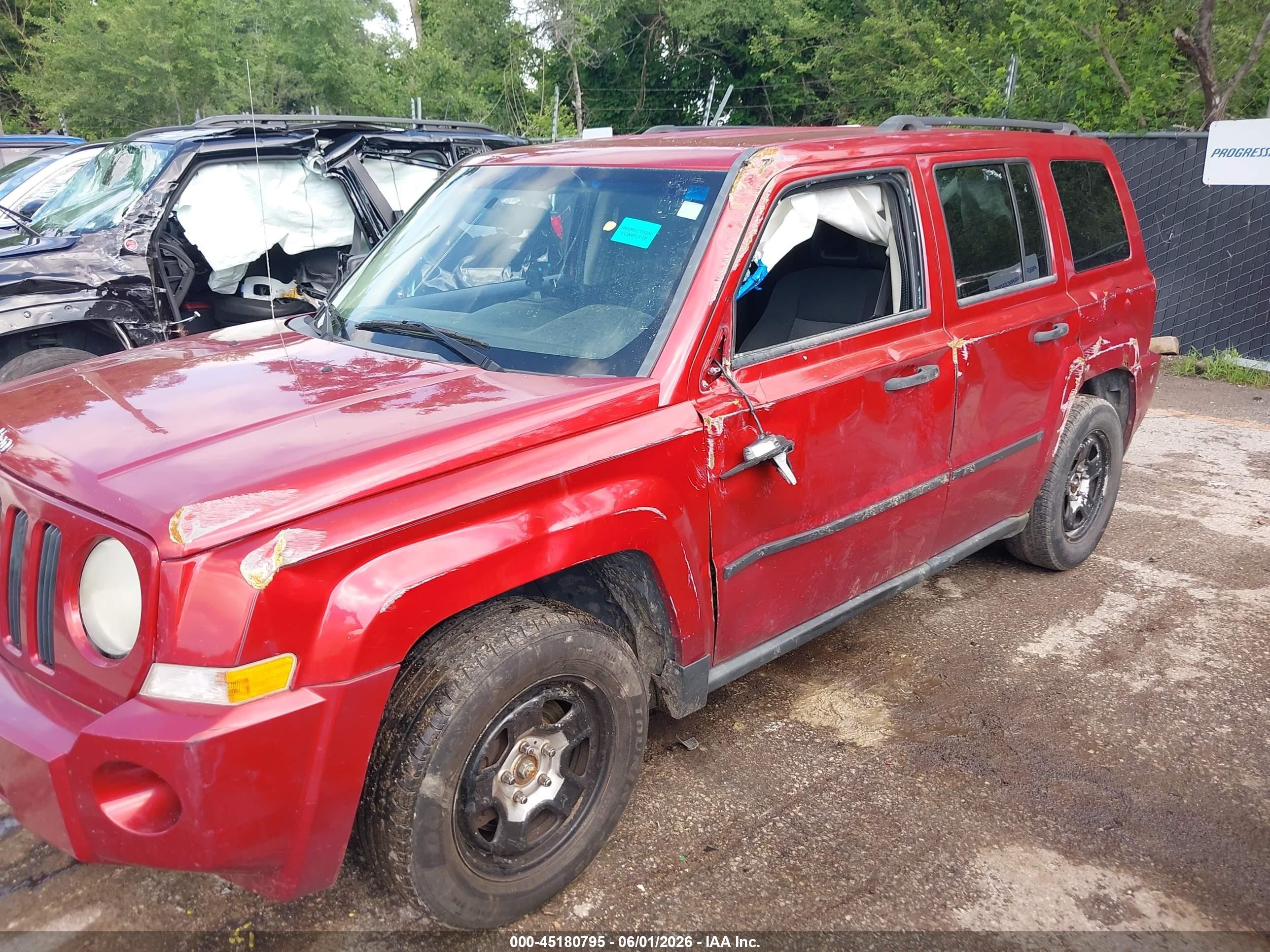 2009 Jeep Patriot Sport Red vin: 1J4FF28B09D205781