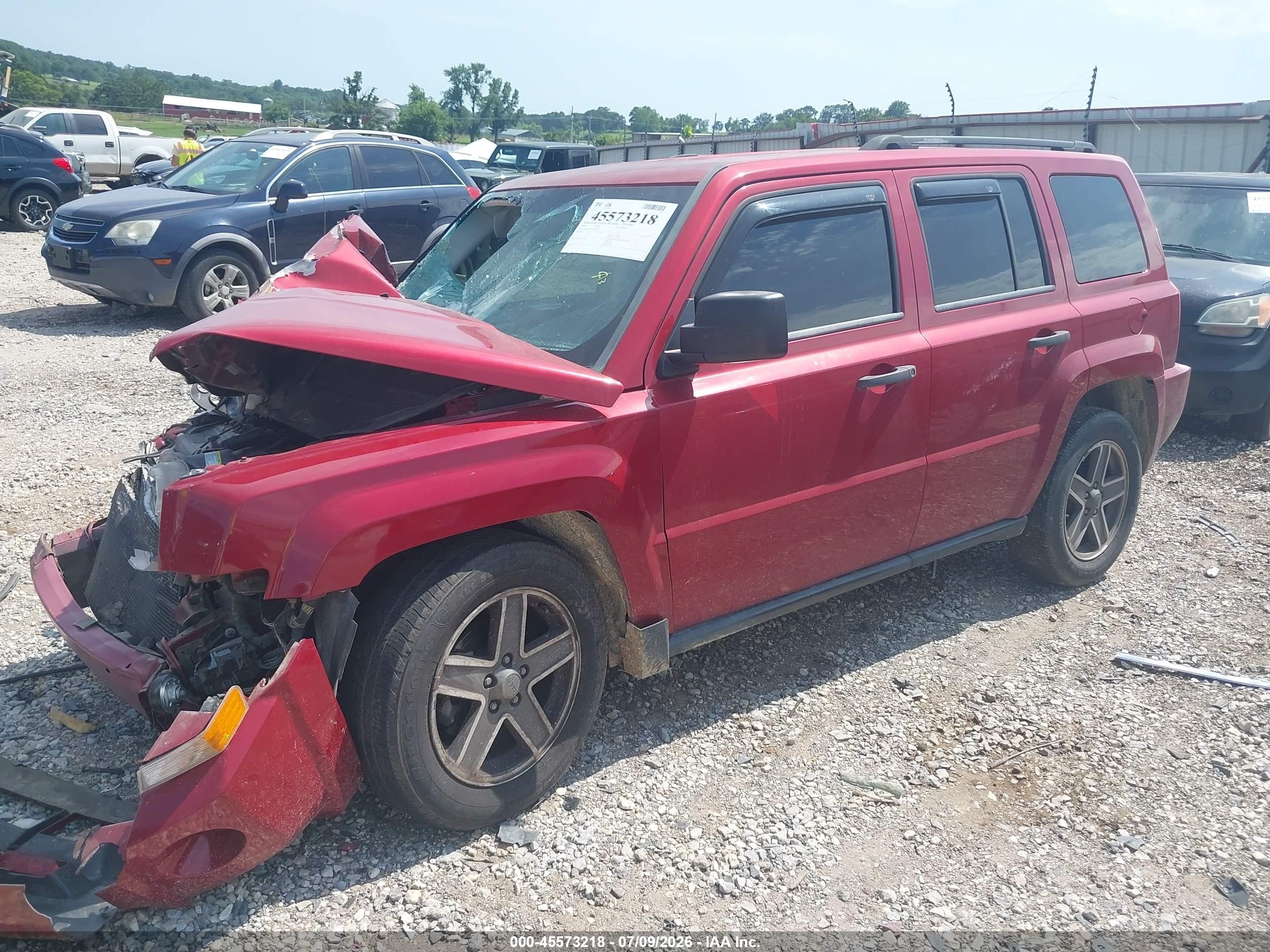 2009 Jeep Patriot Sport Red vin: 1J4FF28B59D120970