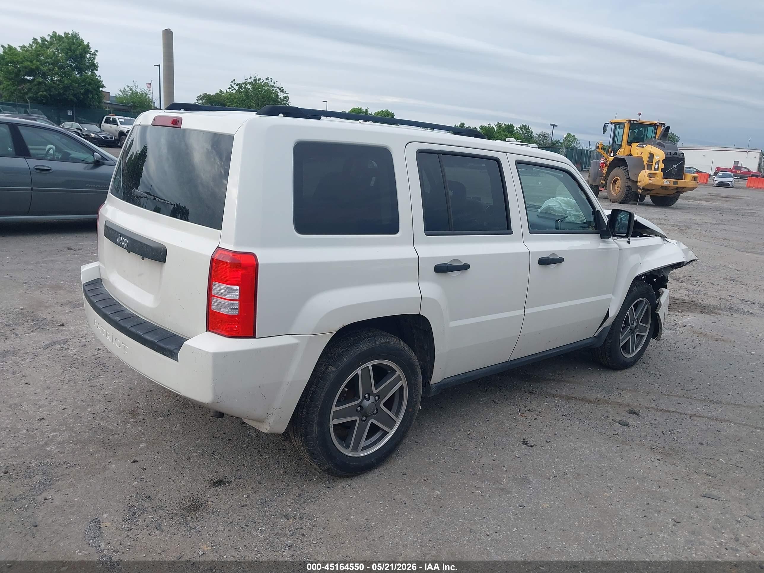 2009 Jeep Patriot Sport White vin: 1J4FF28B69D173595