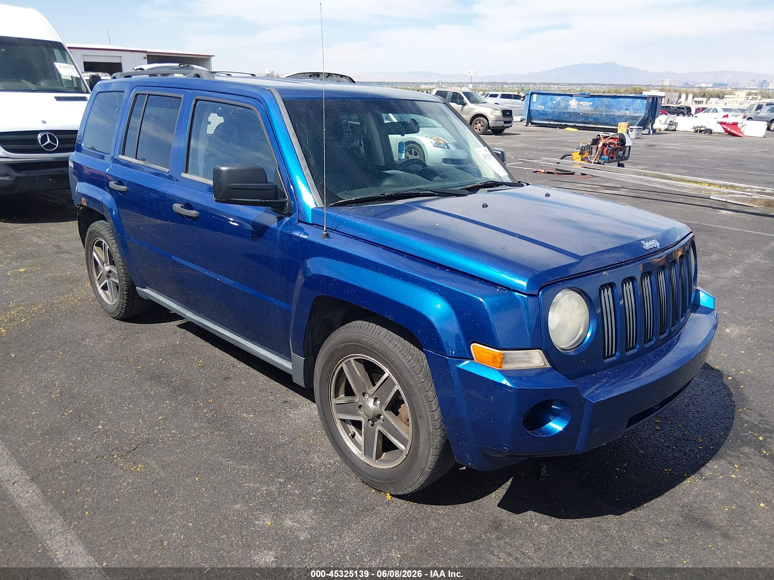 2009 Jeep Patriot Sport Blue vin: 1J4FF28B69D186203