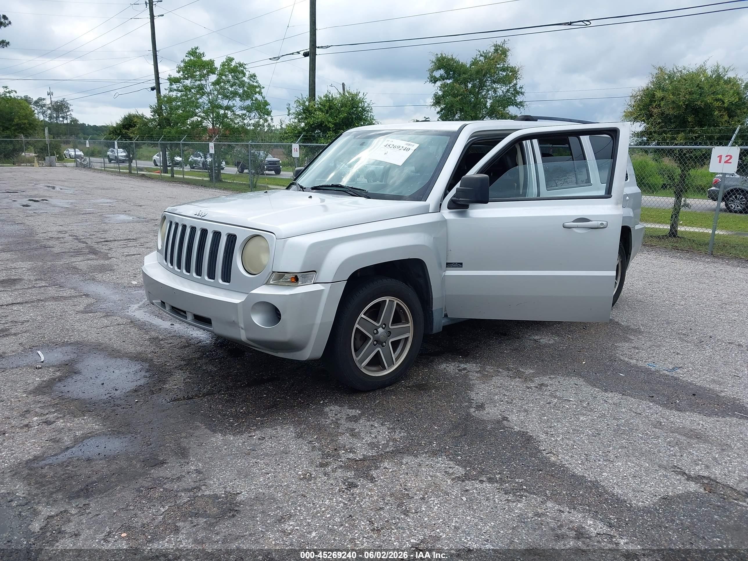 2009 Jeep Patriot Sport Silver vin: 1J4FF28B79D237000