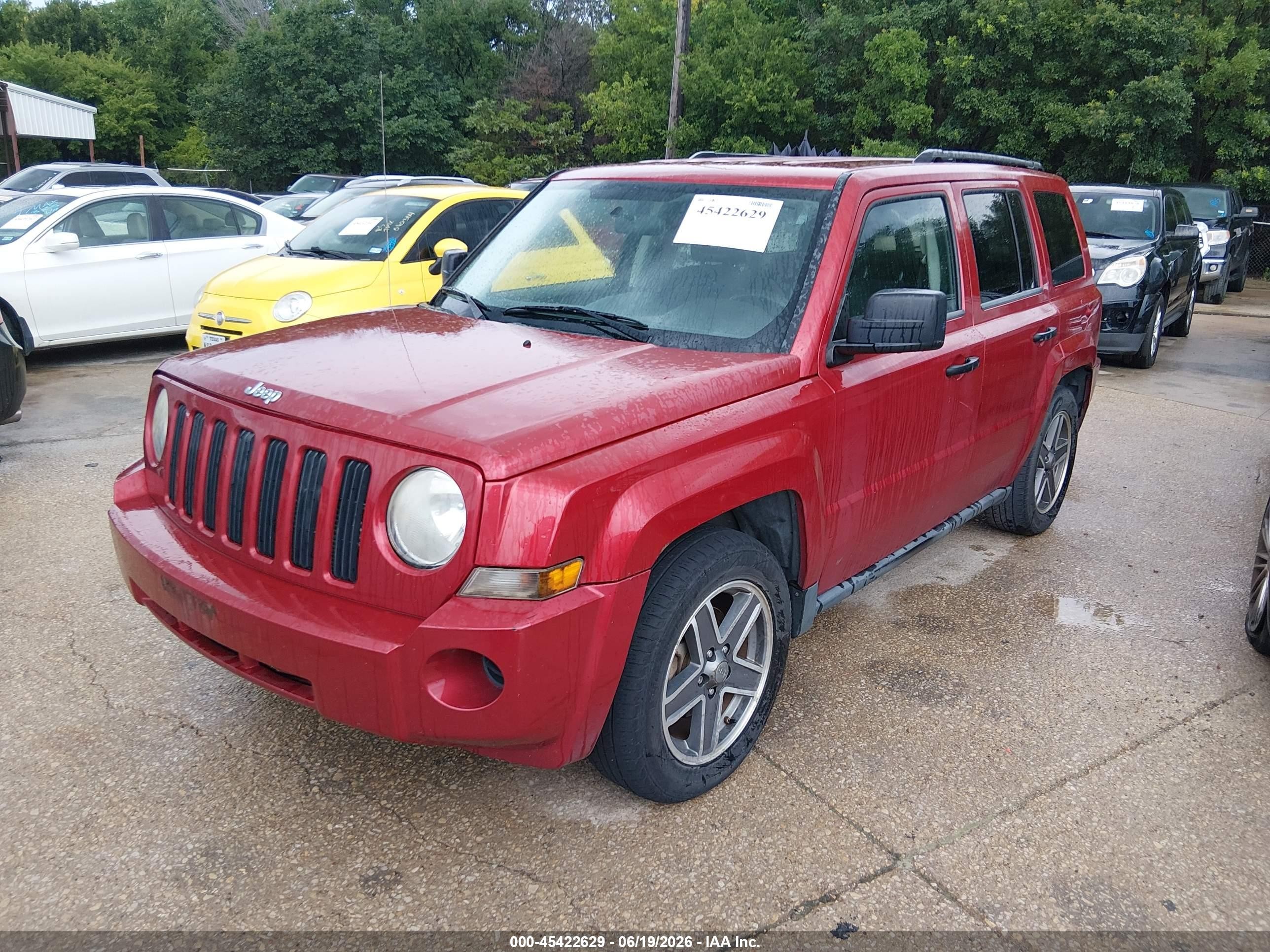 2009 Jeep Patriot Sport Red vin: 1J4FF28B89D102205