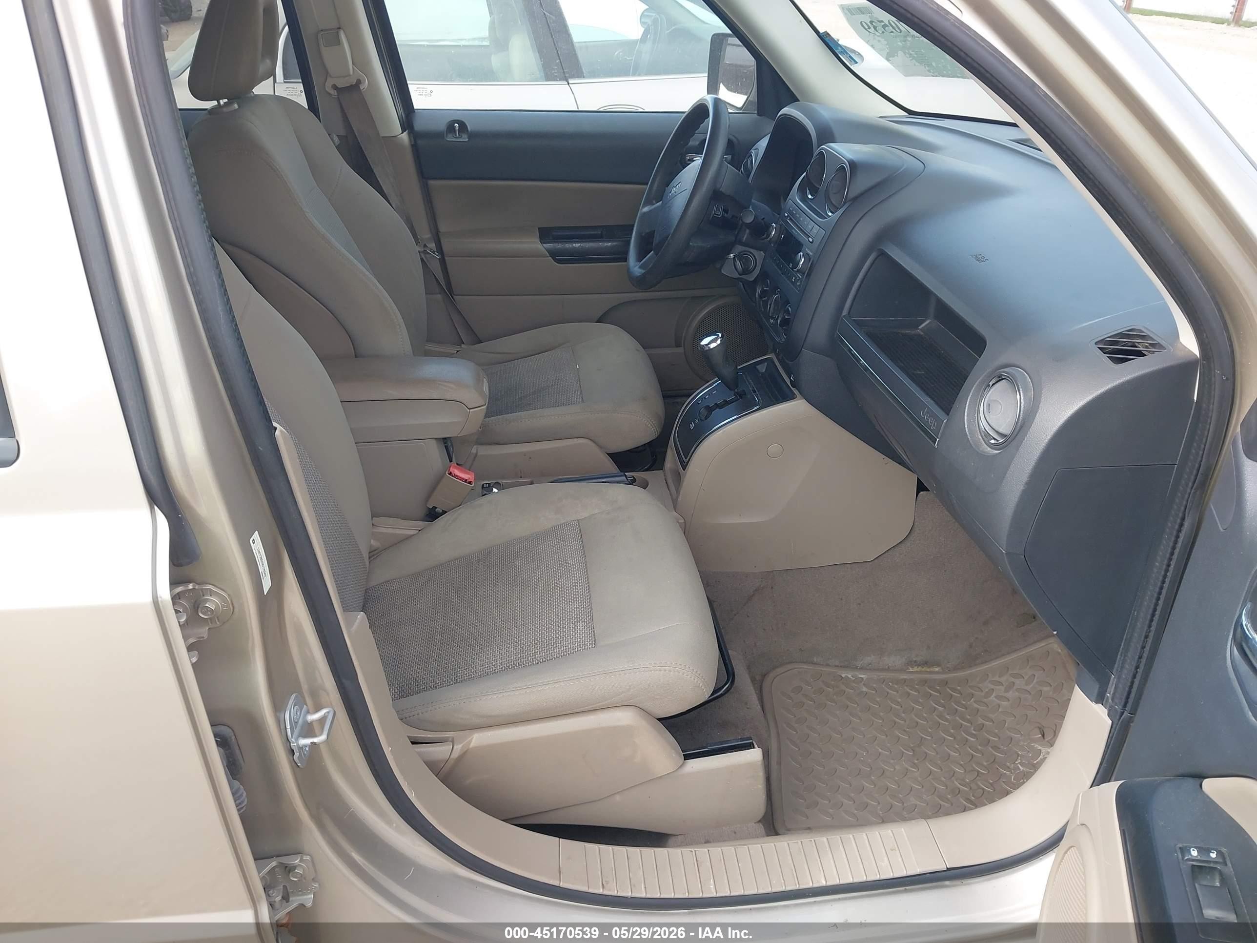 2009 Jeep Patriot Sport Gold vin: 1J4FF28B89D176949
