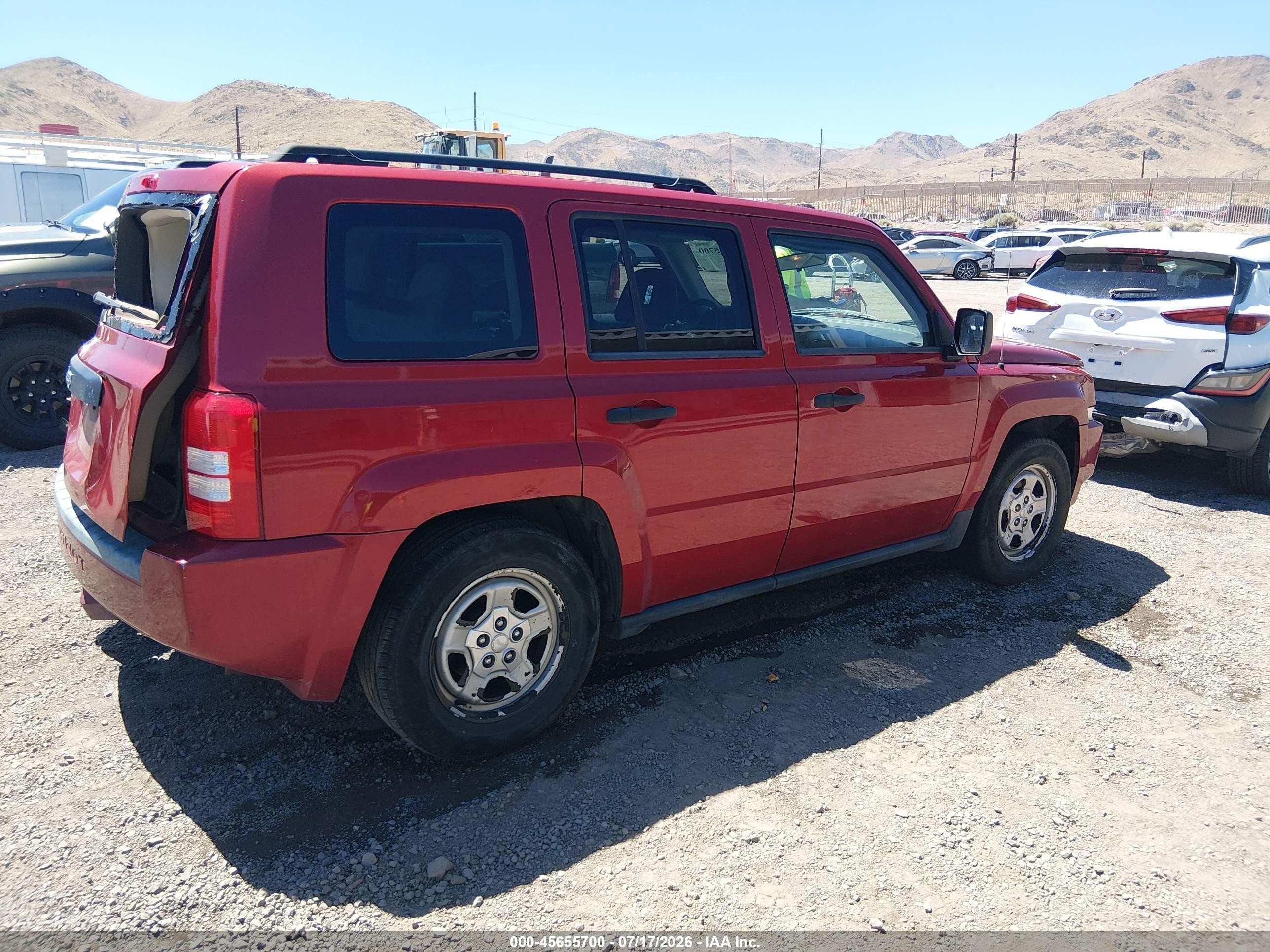 2009 Jeep Patriot Sport Red vin: 1J4FF28BX9D145752