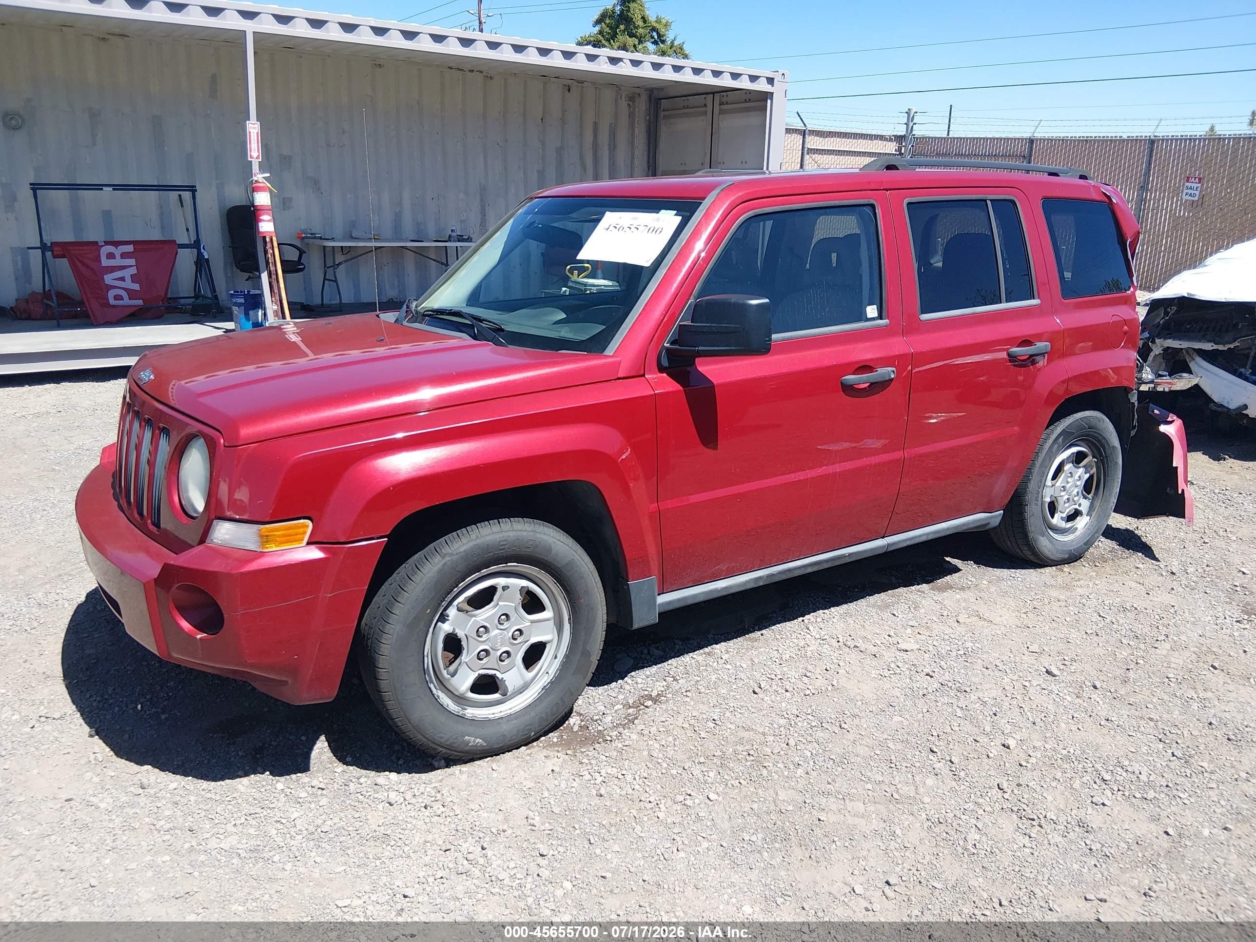2009 Jeep Patriot Sport Red vin: 1J4FF28BX9D145752