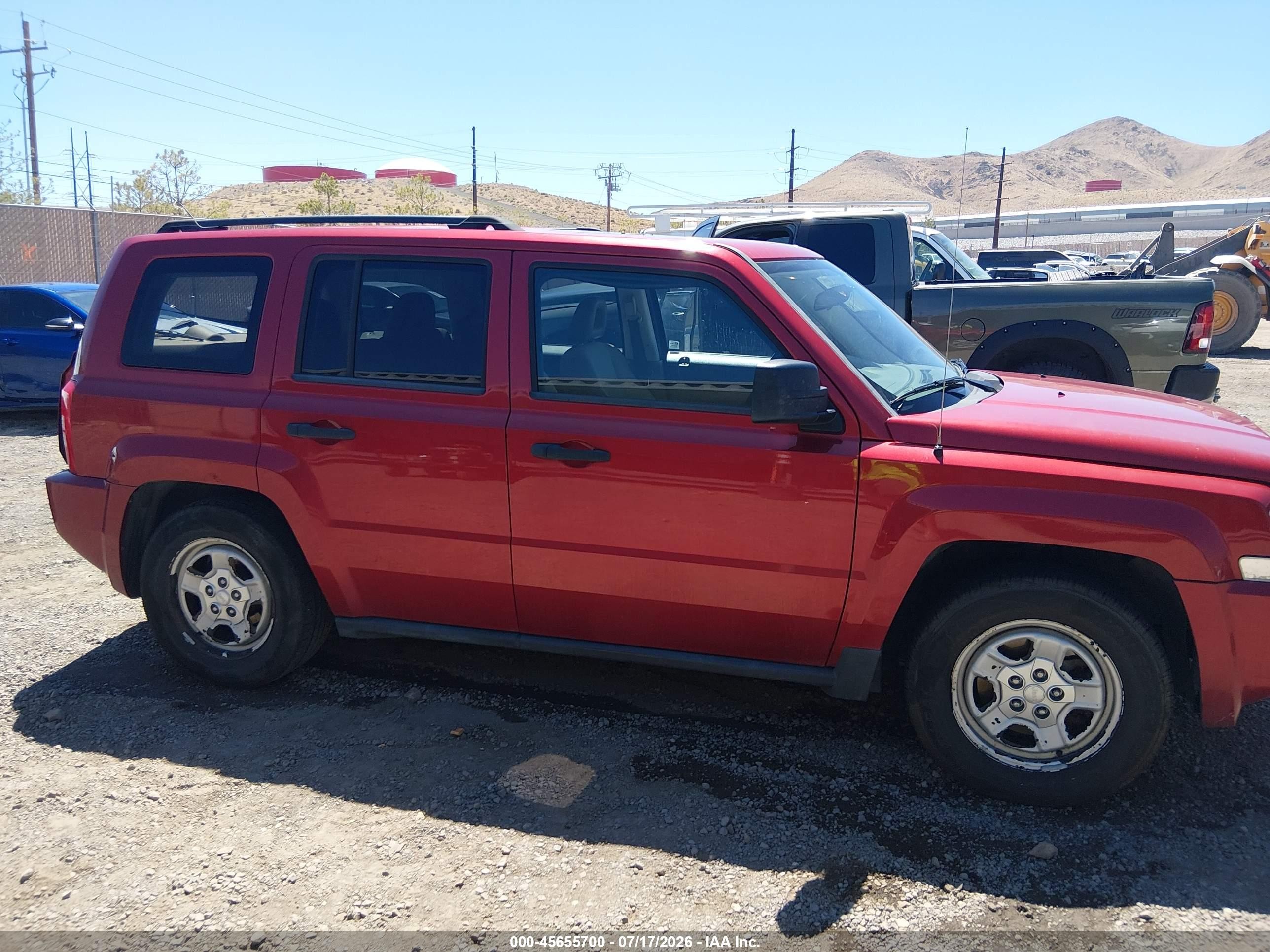 2009 Jeep Patriot Sport Red vin: 1J4FF28BX9D145752