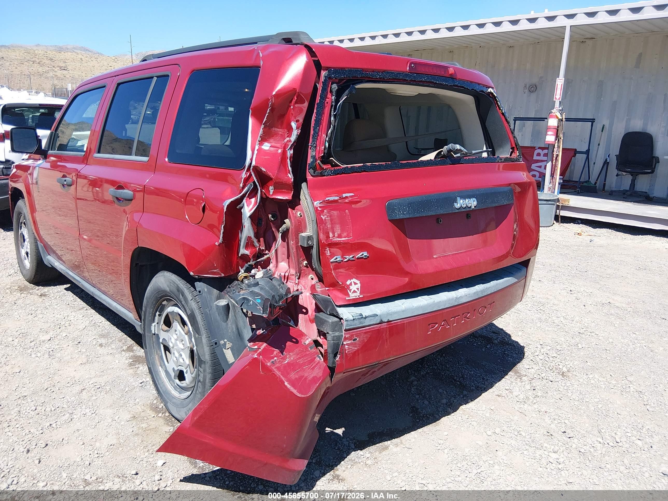 2009 Jeep Patriot Sport Red vin: 1J4FF28BX9D145752