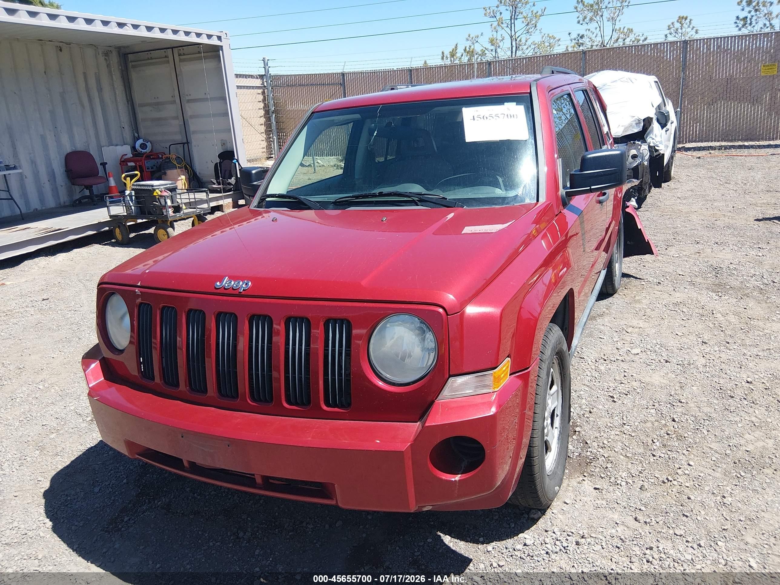 2009 Jeep Patriot Sport Red vin: 1J4FF28BX9D145752