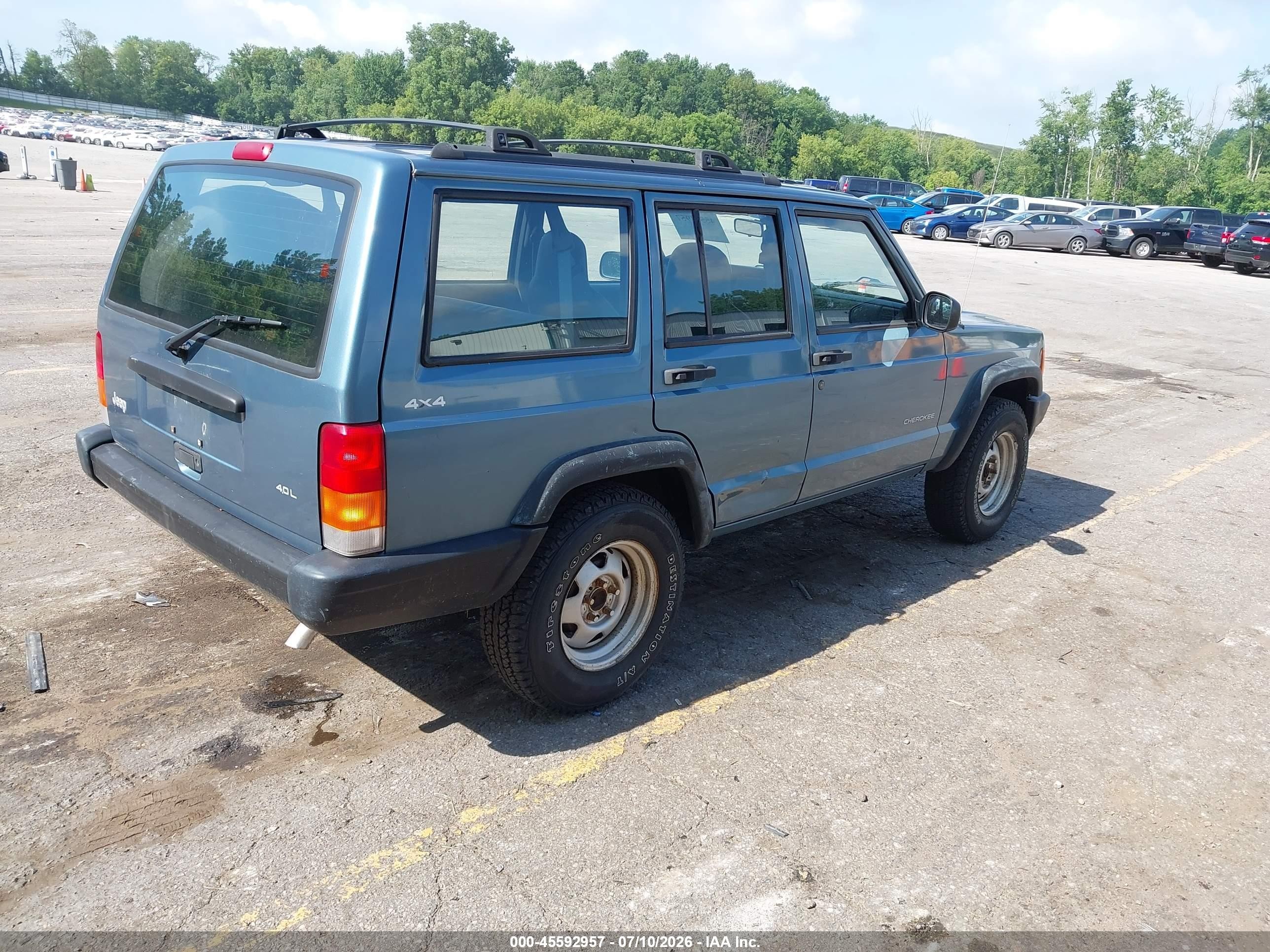 1999 Jeep Cherokee Se Blue vin: 1J4FF28S5XL523737