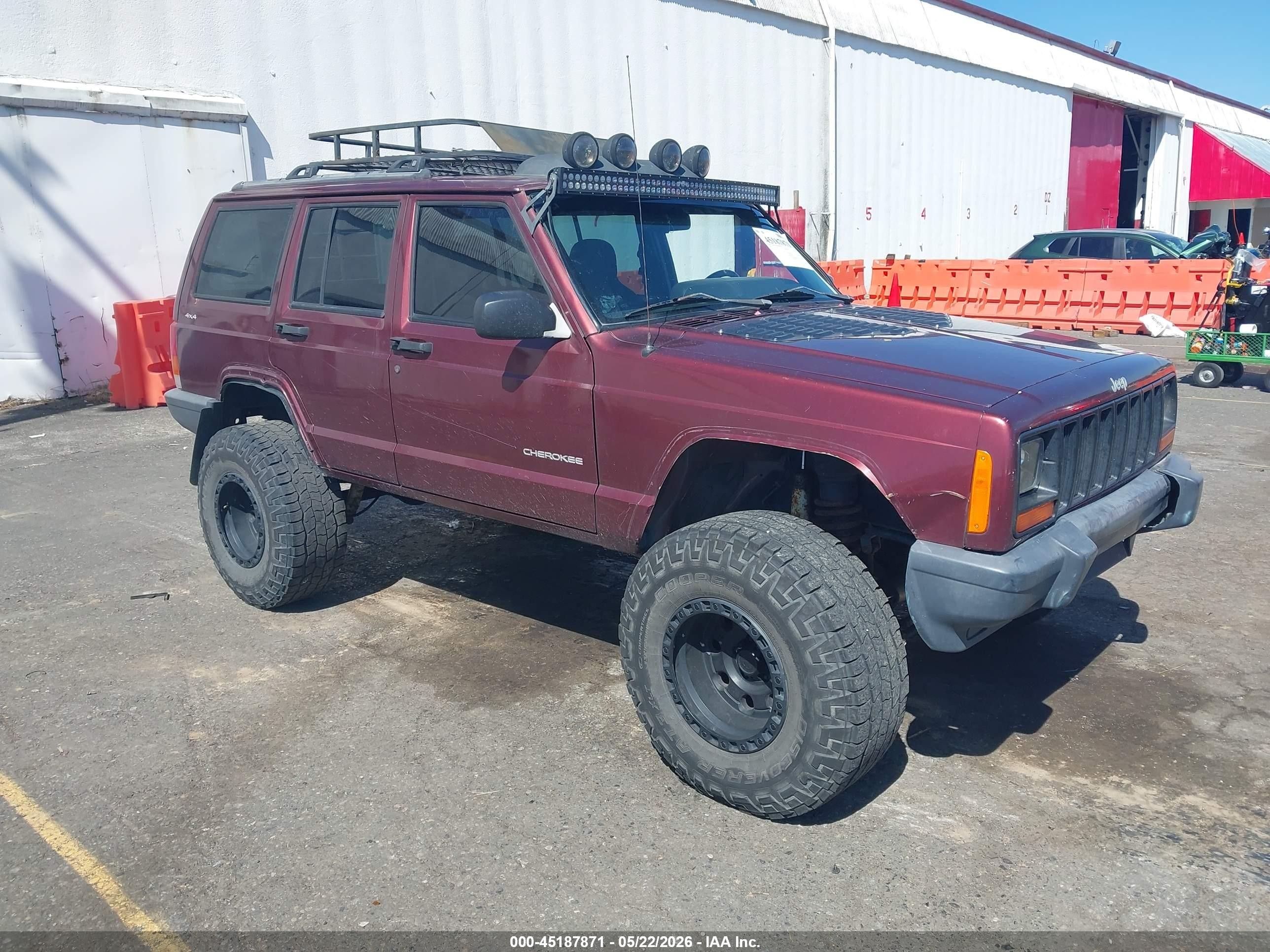2000 Jeep Cherokee Se Maroon vin: 1J4FF28S5YL236416