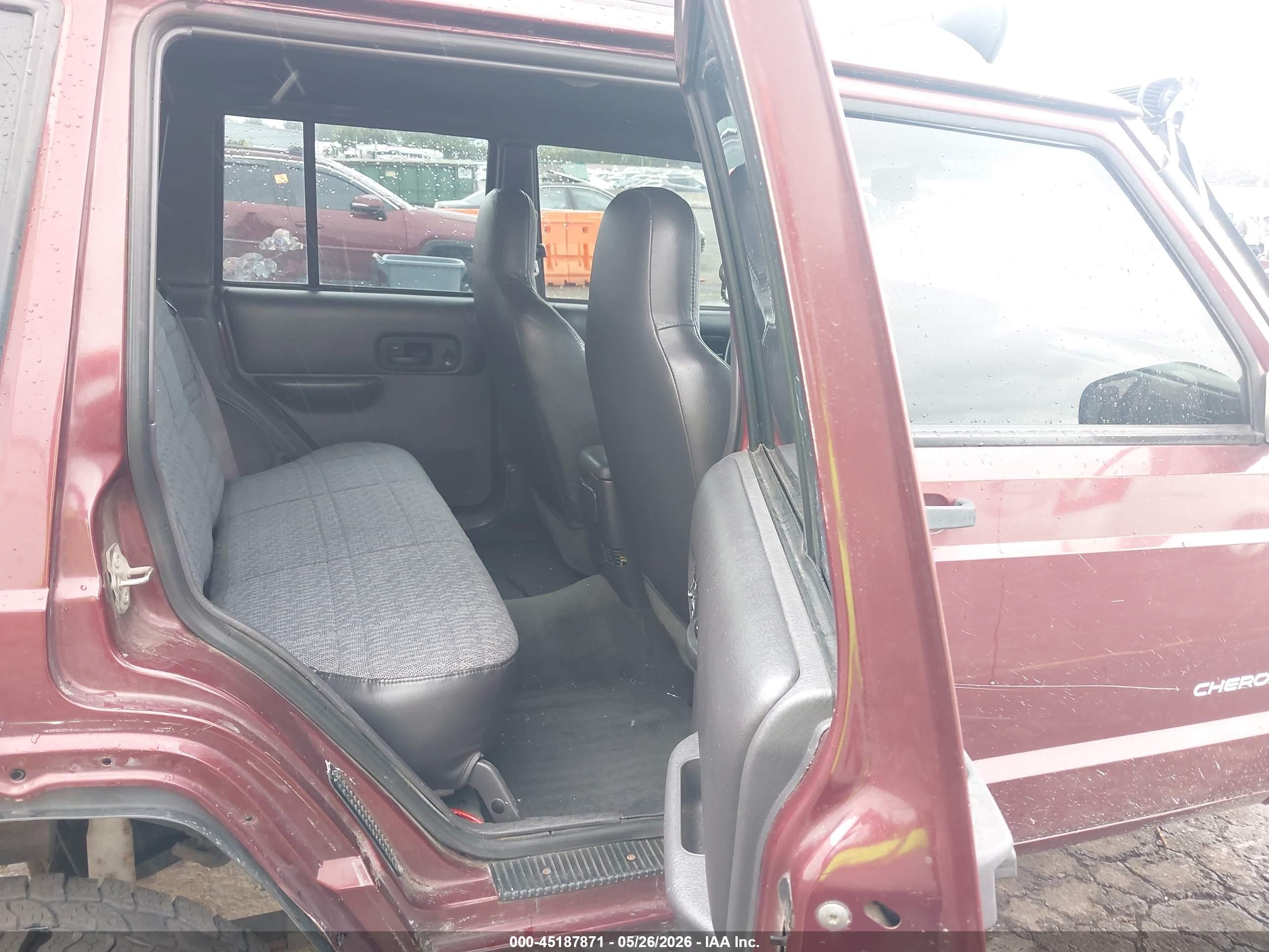 2000 Jeep Cherokee Se Maroon vin: 1J4FF28S5YL236416