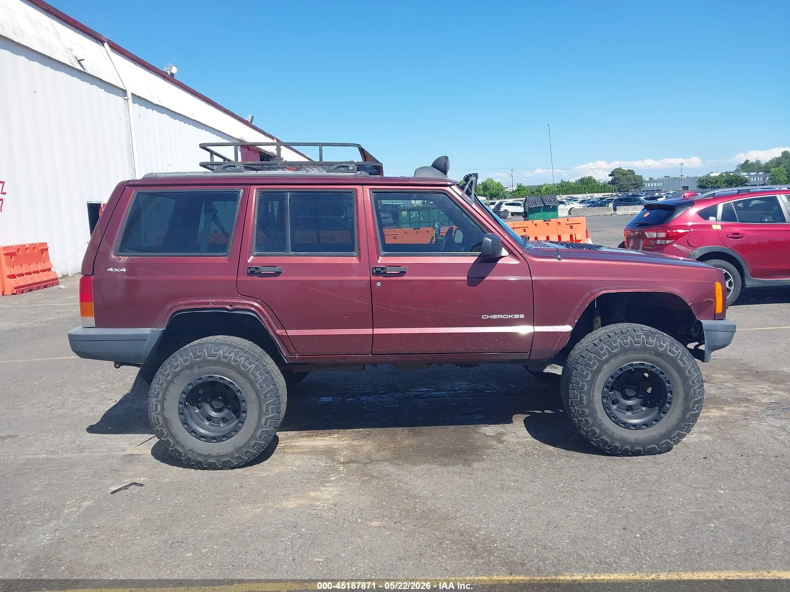 2000 Jeep Cherokee Se Maroon vin: 1J4FF28S5YL236416