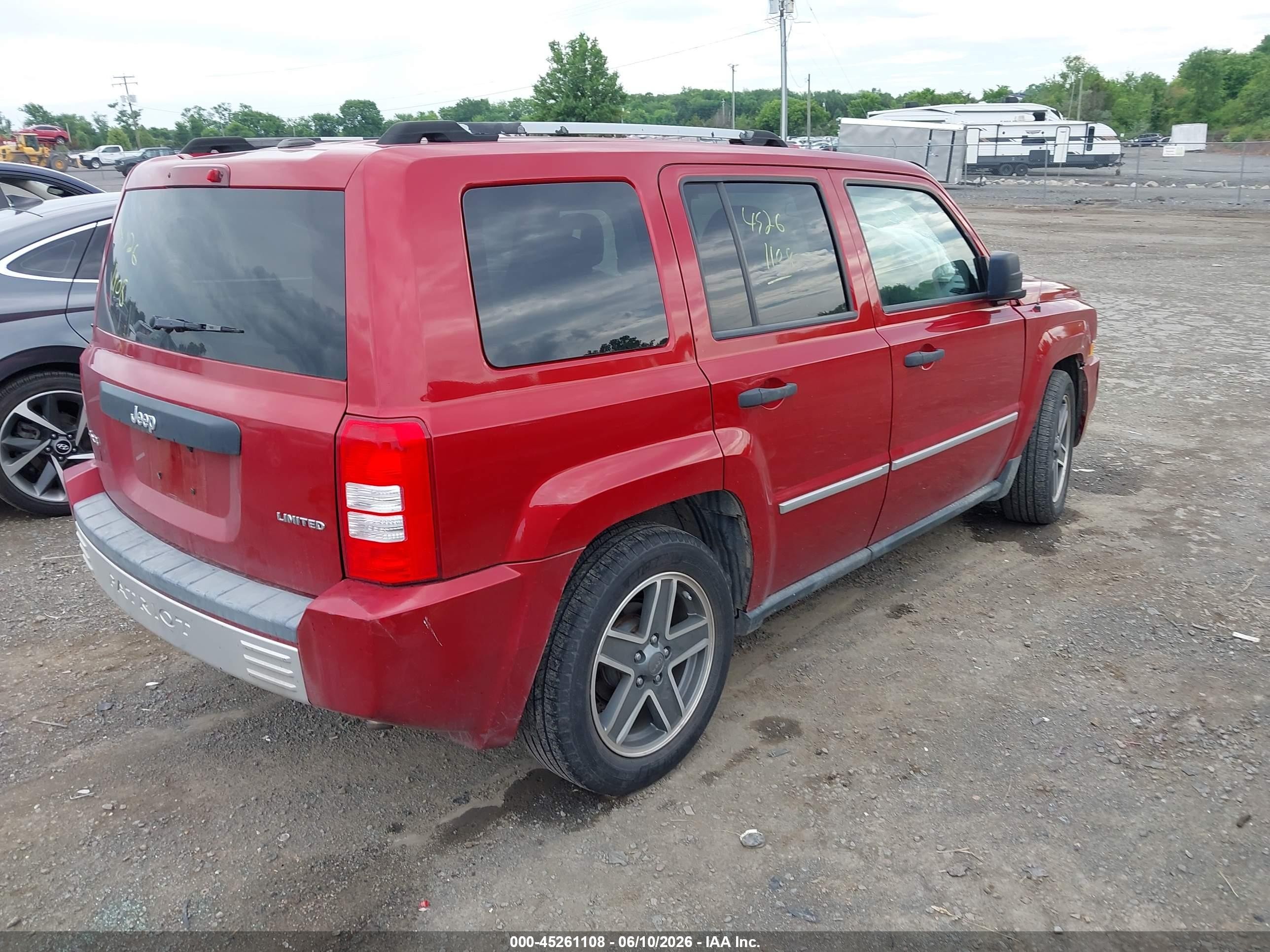 2009 Jeep Patriot Limited Red vin: 1J4FF48BX9D201362