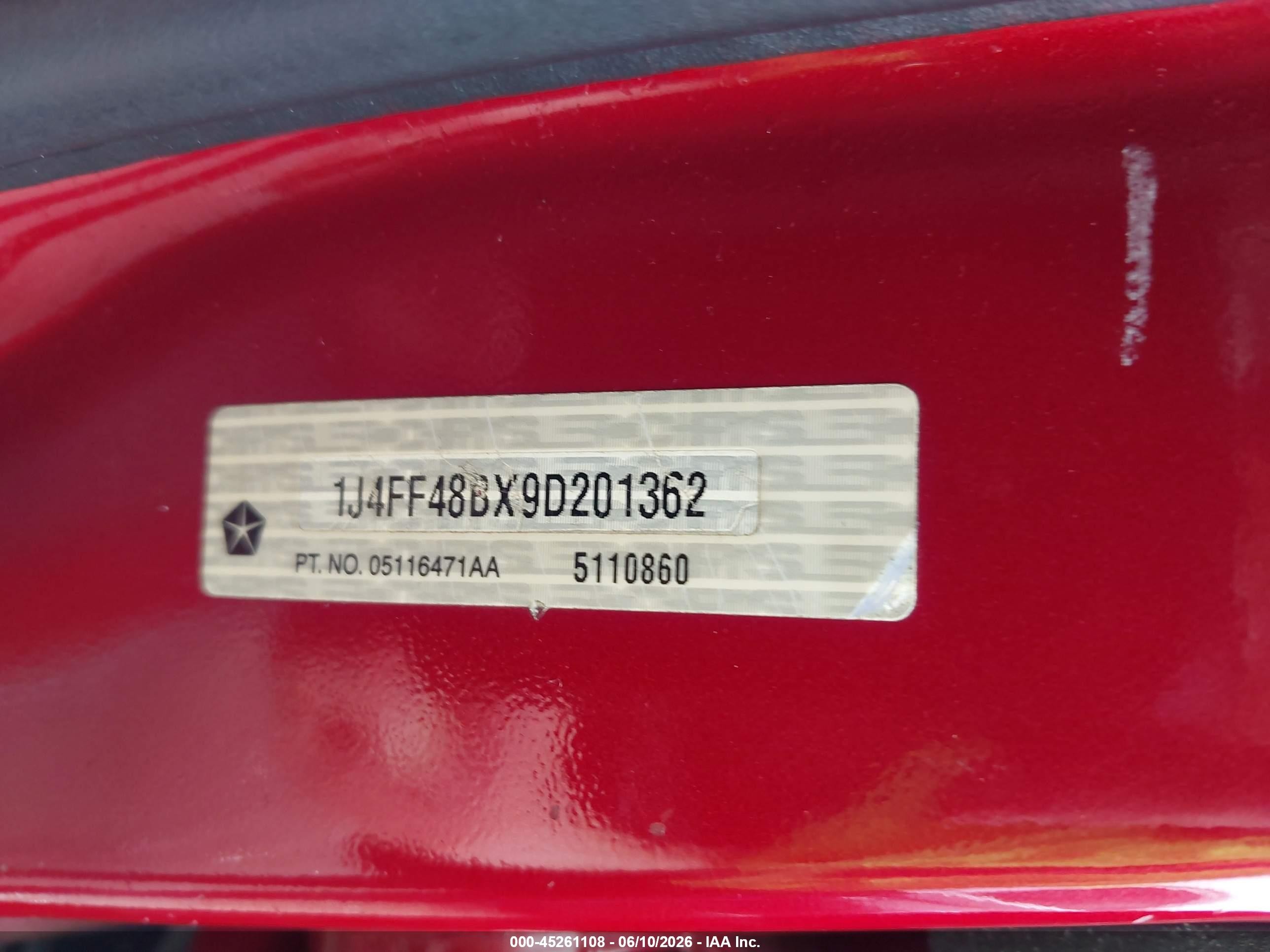 2009 Jeep Patriot Limited Red vin: 1J4FF48BX9D201362