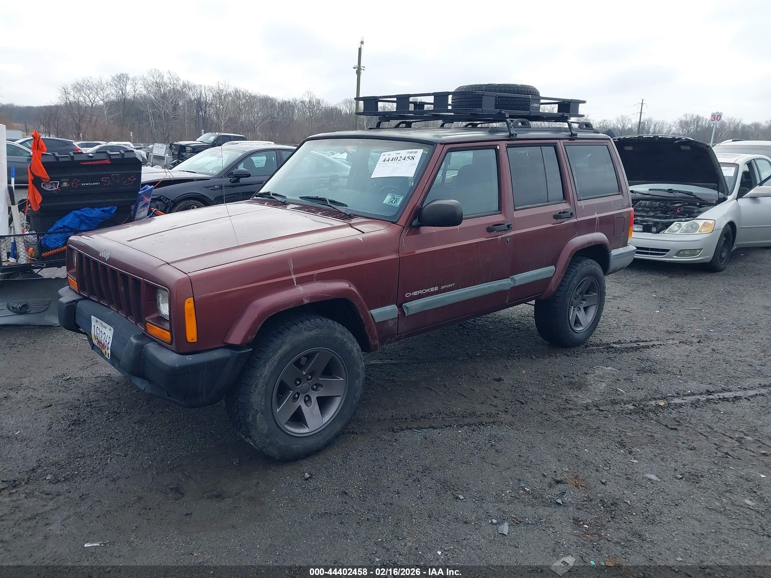 2001 Jeep Cherokee Sport Brown vin: 1J4FF48S01L500823