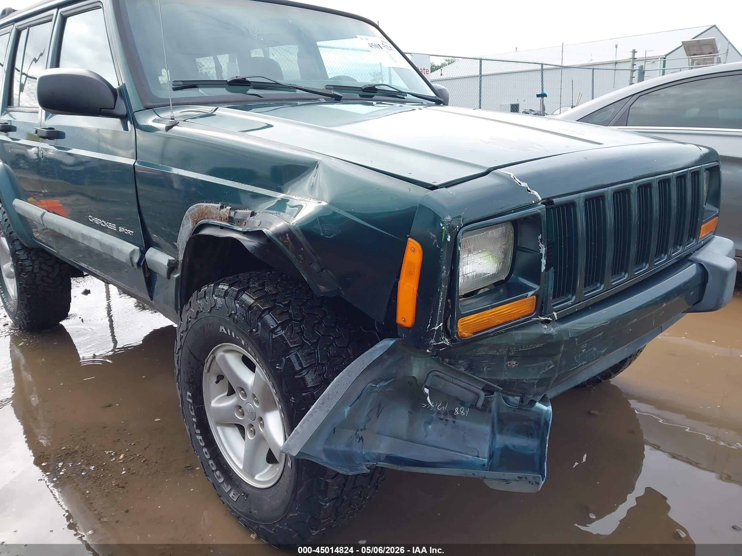 2001 Jeep Cherokee Sport Green vin: 1J4FF48S01L524796