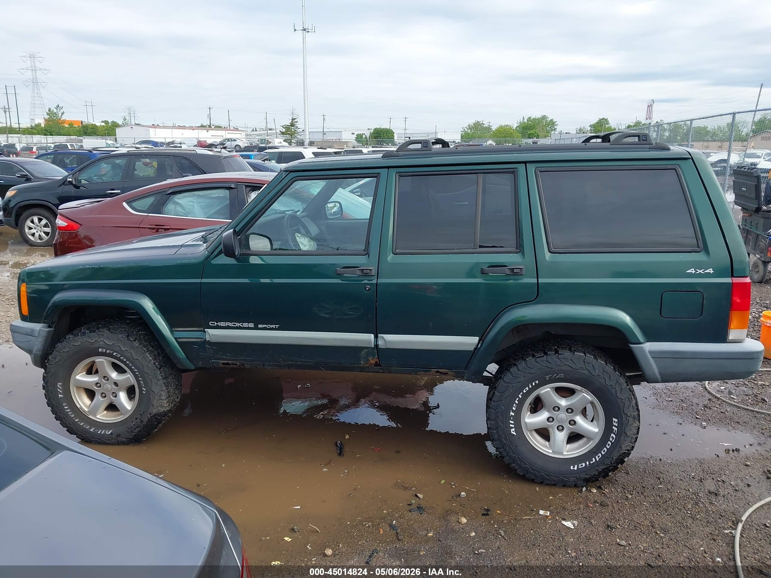 2001 Jeep Cherokee Sport Green vin: 1J4FF48S01L524796
