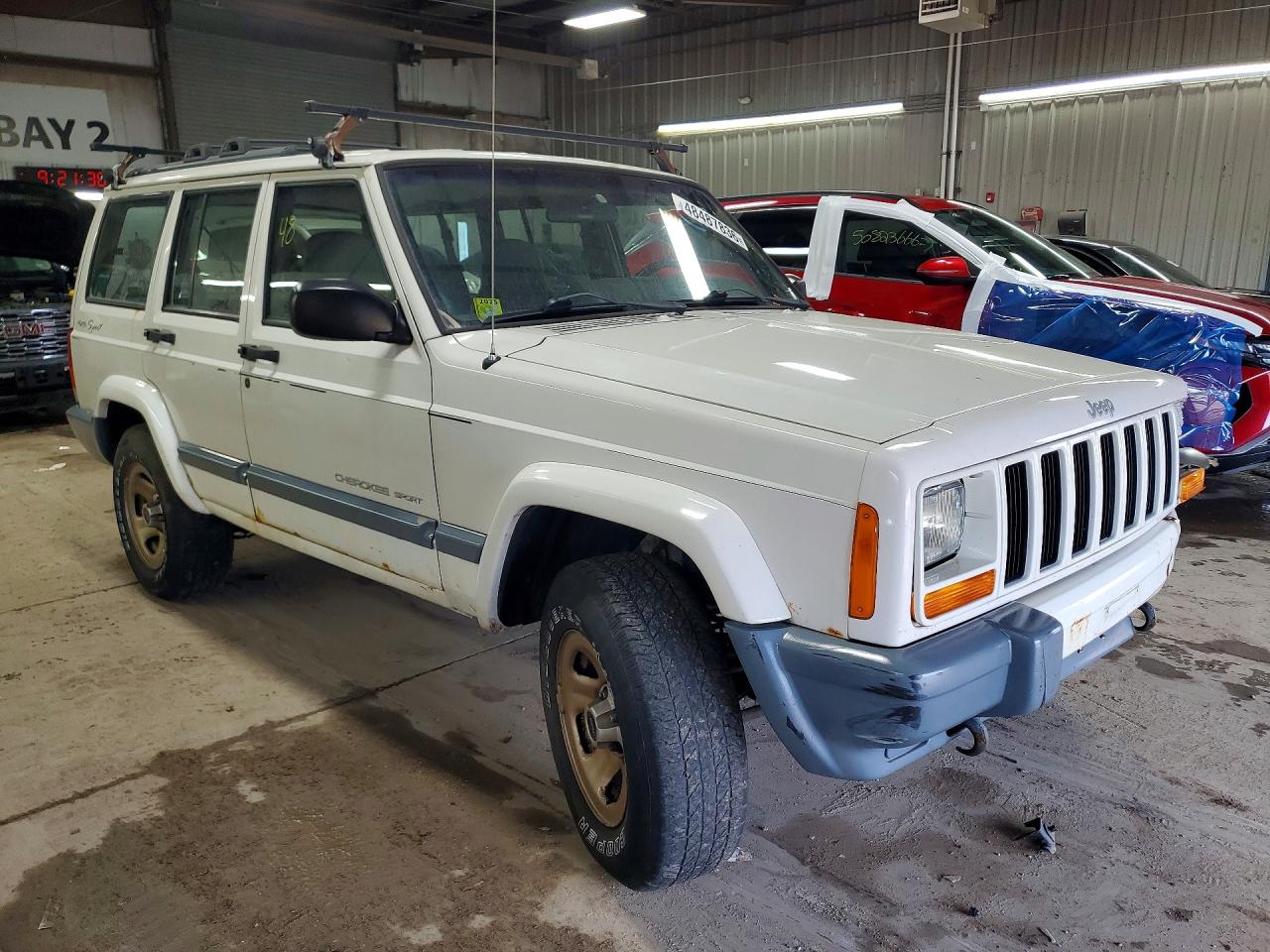 2001 Jeep Cherokee Sport White vin: 1J4FF48S01L591124