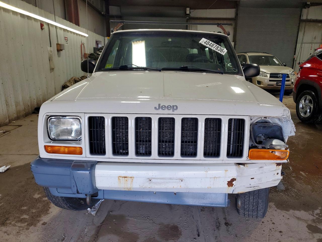 2001 Jeep Cherokee Sport White vin: 1J4FF48S01L591124