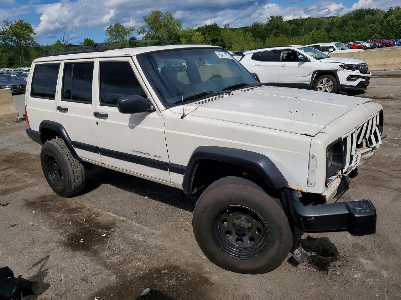 2001 Jeep Cherokee Sport White vin: 1J4FF48S01L597246