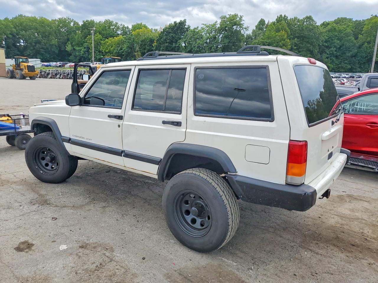 2001 Jeep Cherokee Sport White vin: 1J4FF48S01L597246