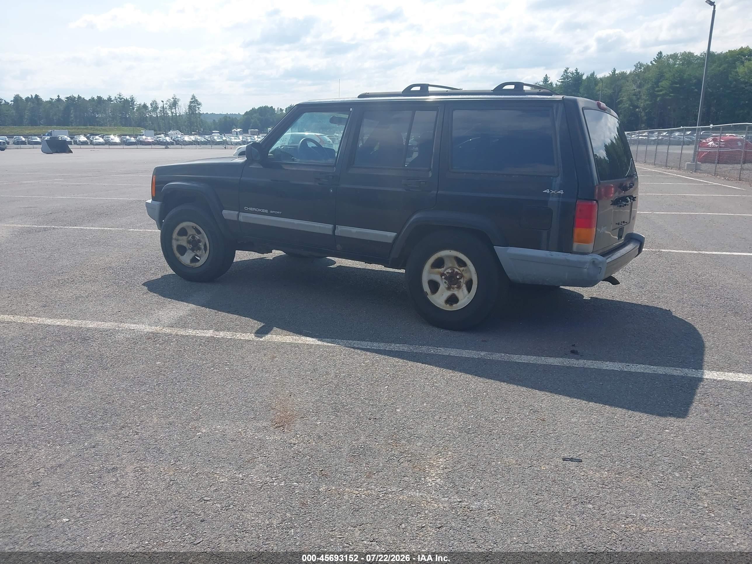 2001 Jeep Cherokee Sport Черный vin: 1J4FF48S01L624509