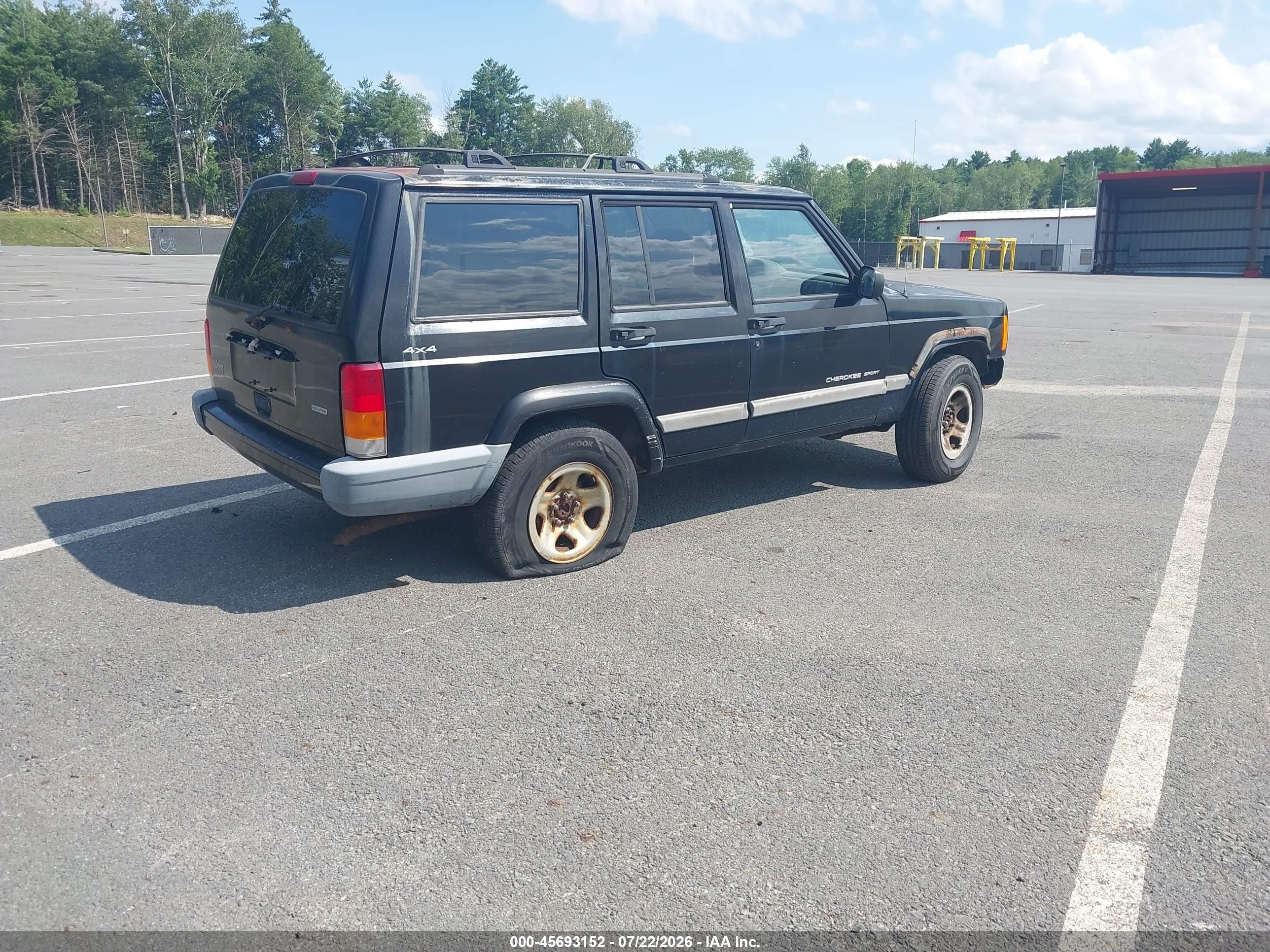 2001 Jeep Cherokee Sport Черный vin: 1J4FF48S01L624509