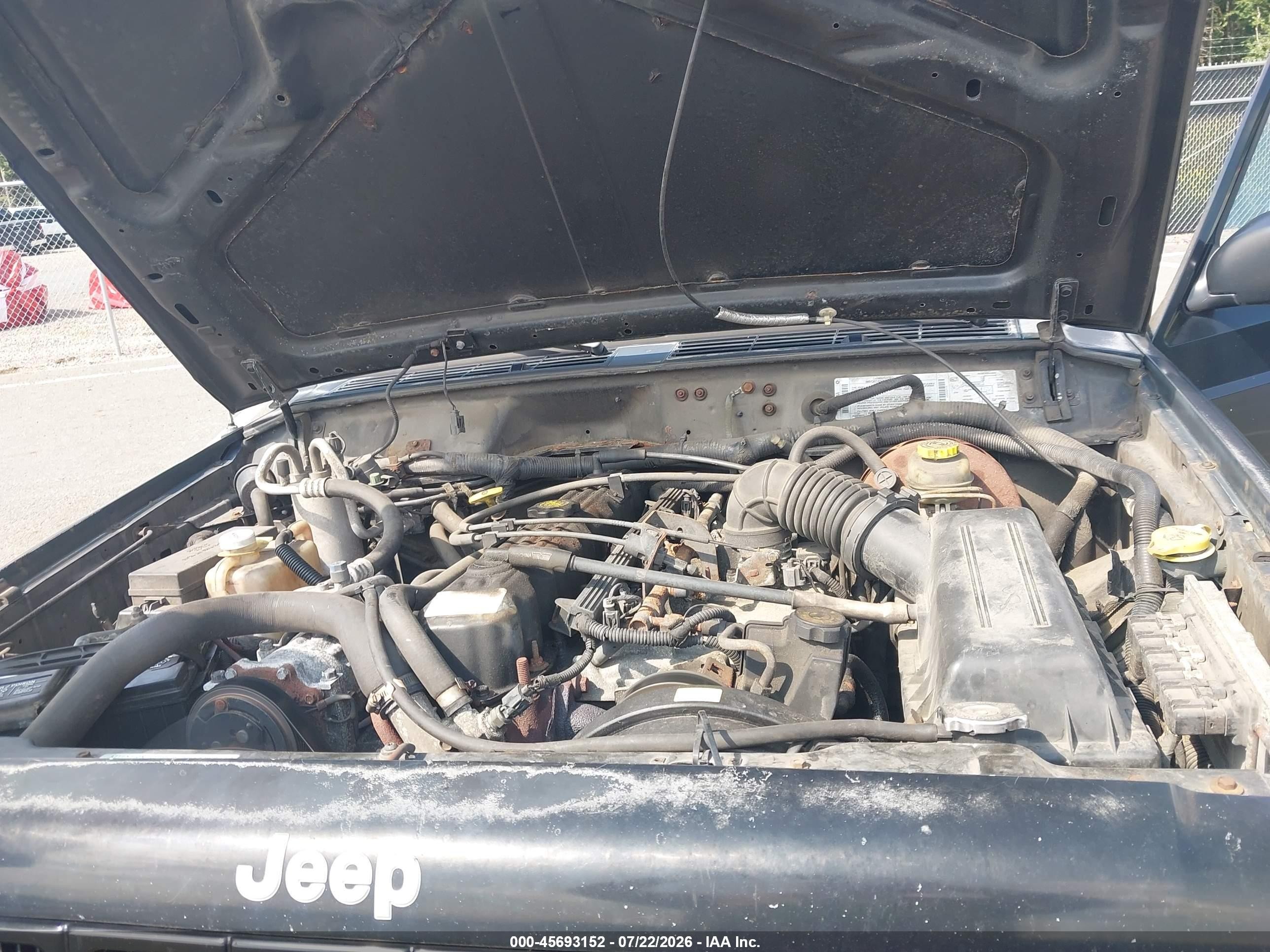 2001 Jeep Cherokee Sport Черный vin: 1J4FF48S01L624509