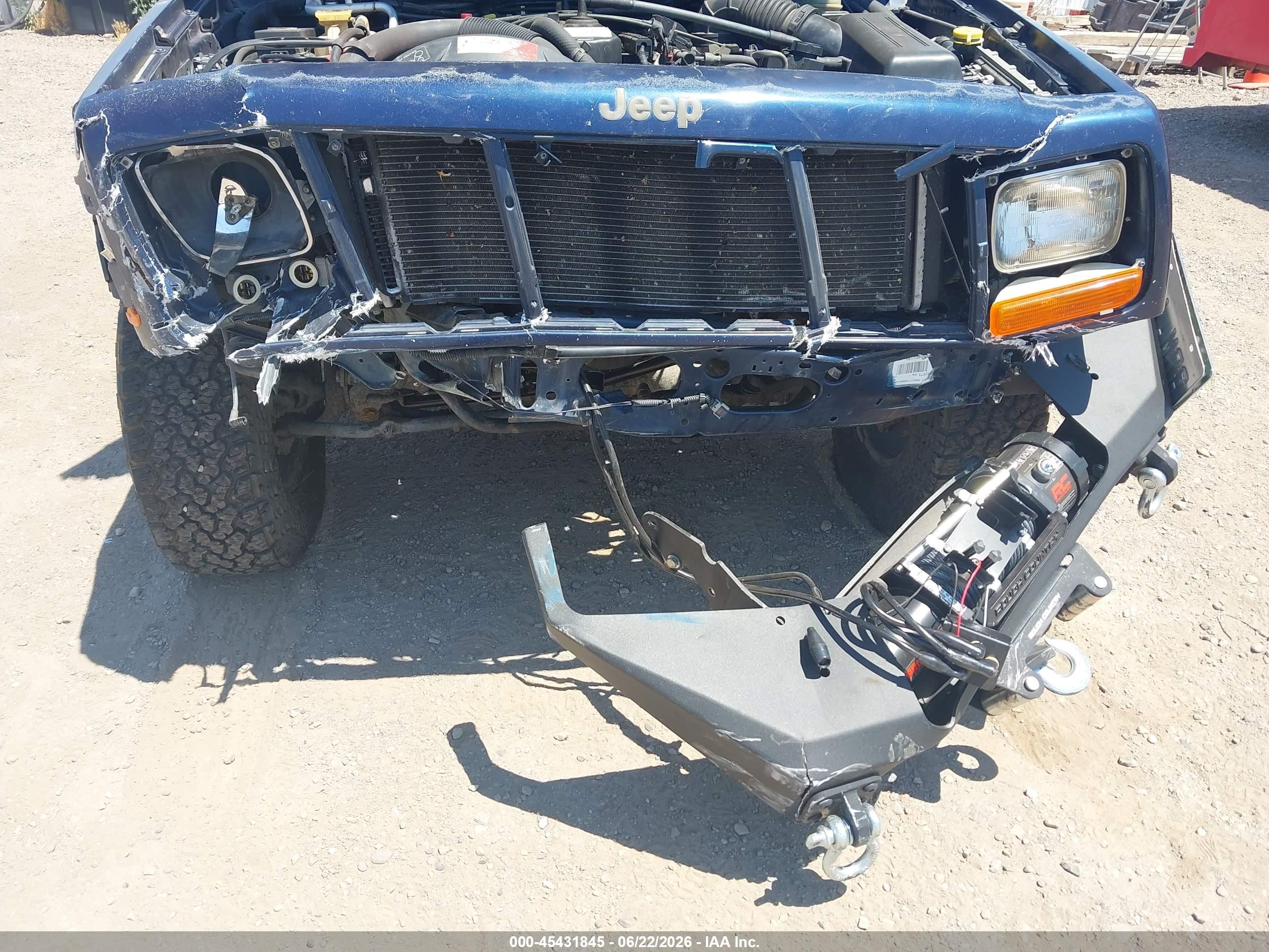 2000 Jeep Cherokee Sport Navy vin: 1J4FF48S0YL117880
