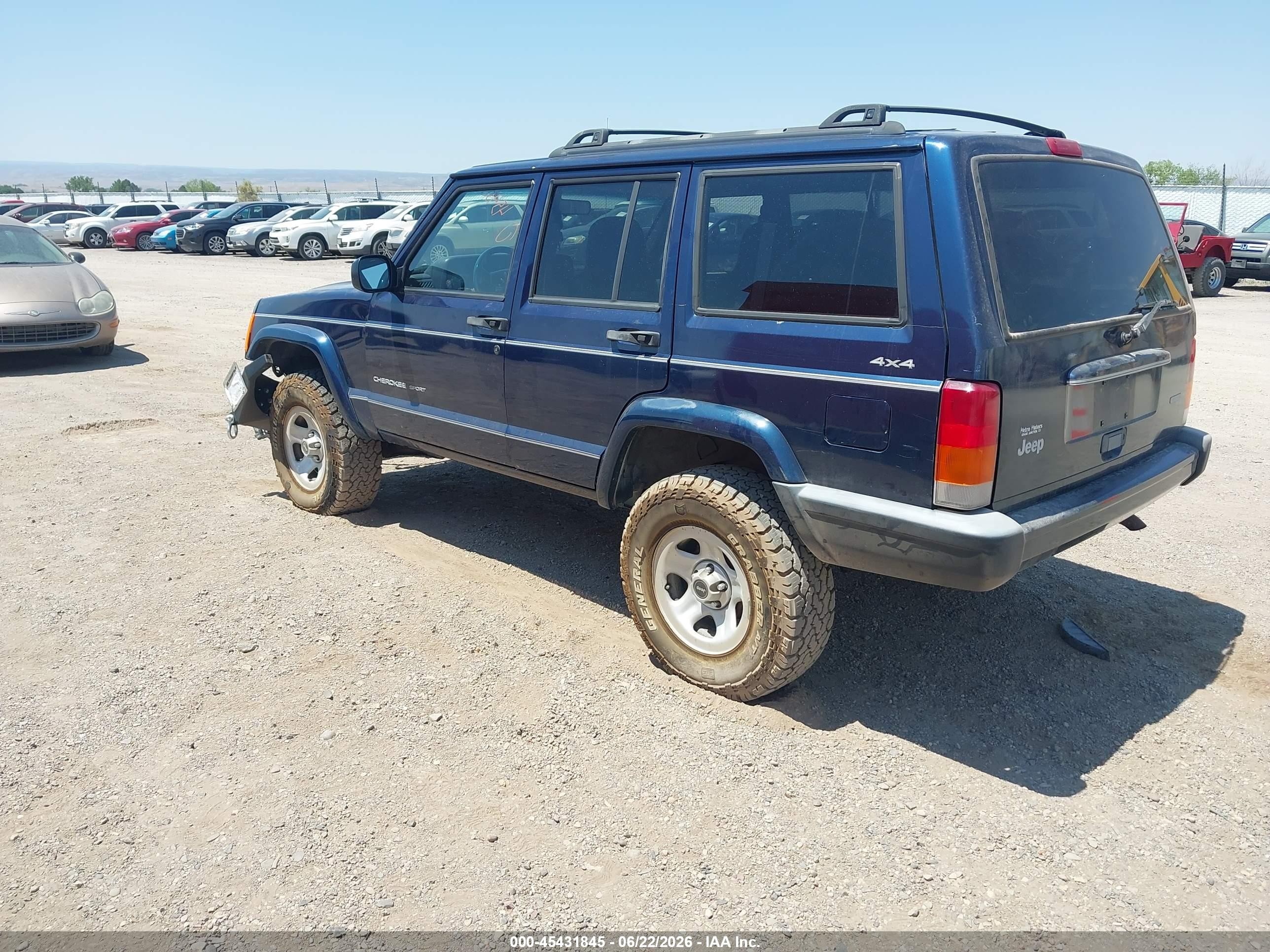 2000 Jeep Cherokee Sport Navy vin: 1J4FF48S0YL117880