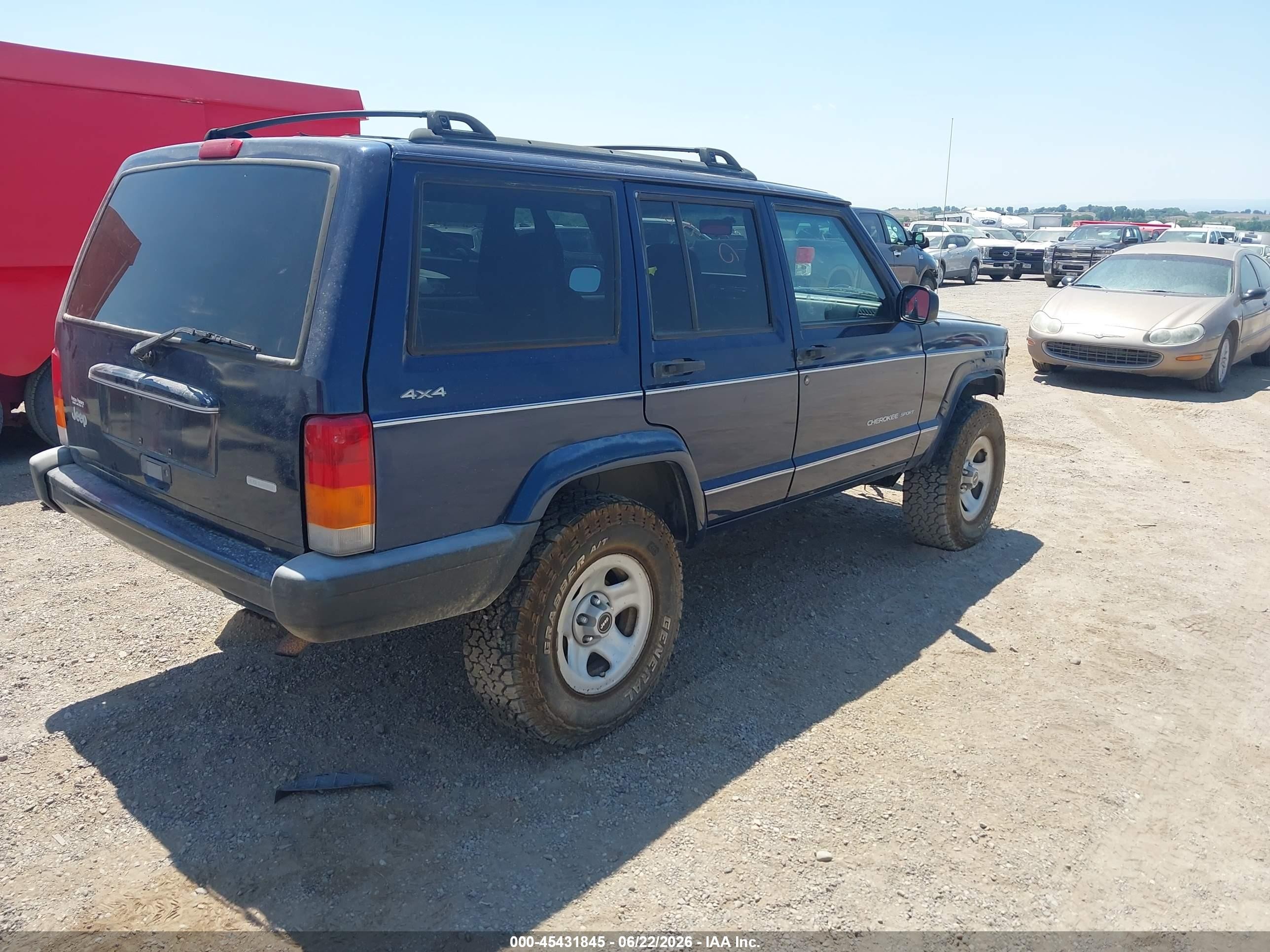 2000 Jeep Cherokee Sport Navy vin: 1J4FF48S0YL117880