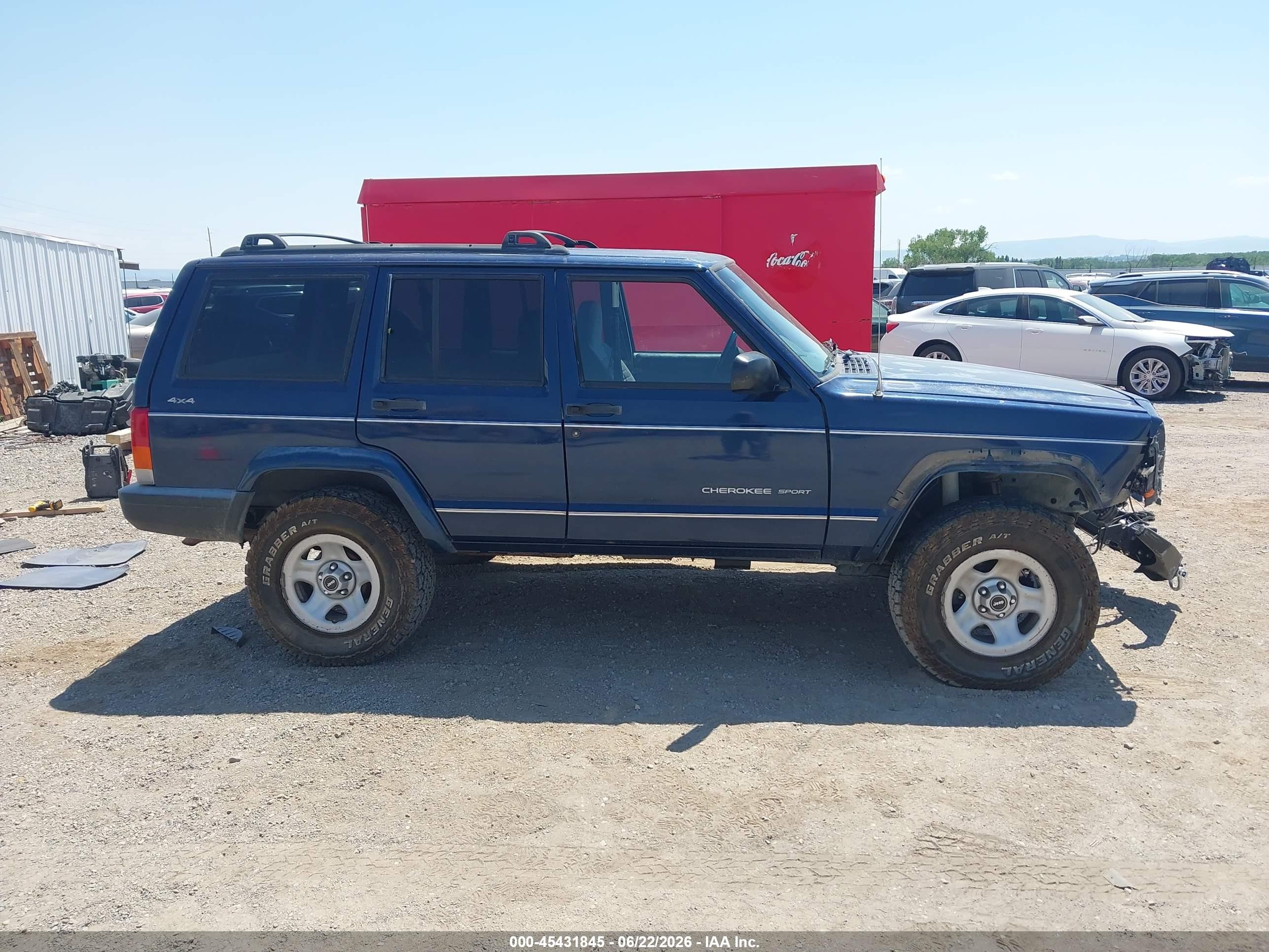 2000 Jeep Cherokee Sport Navy vin: 1J4FF48S0YL117880